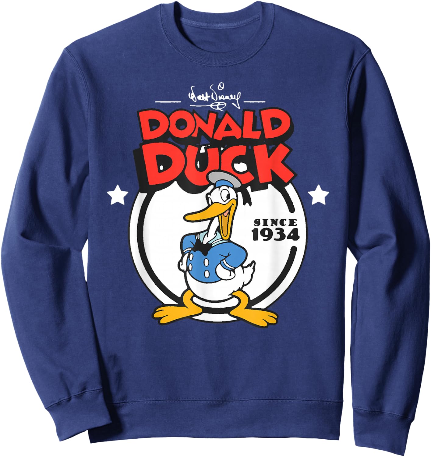 Disney Donald Duck 90th Anniversary Since 1934 Retro Vintage Sweatshirt - Sweatshirt | Navy