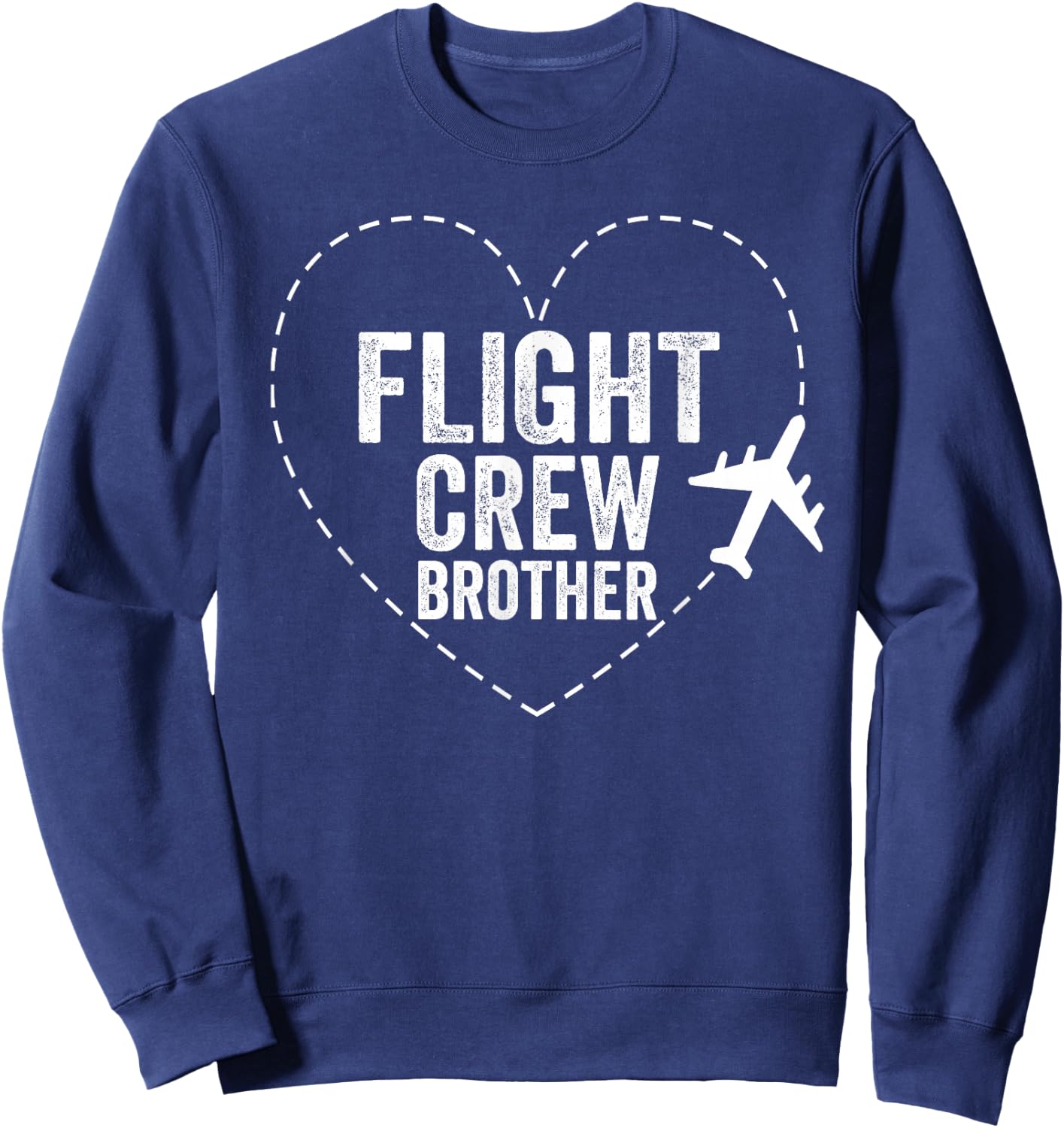Flight Crew Brother Airplane Family Vacation Airplane Mode Sweatshirt - Sweatshirt | Navy