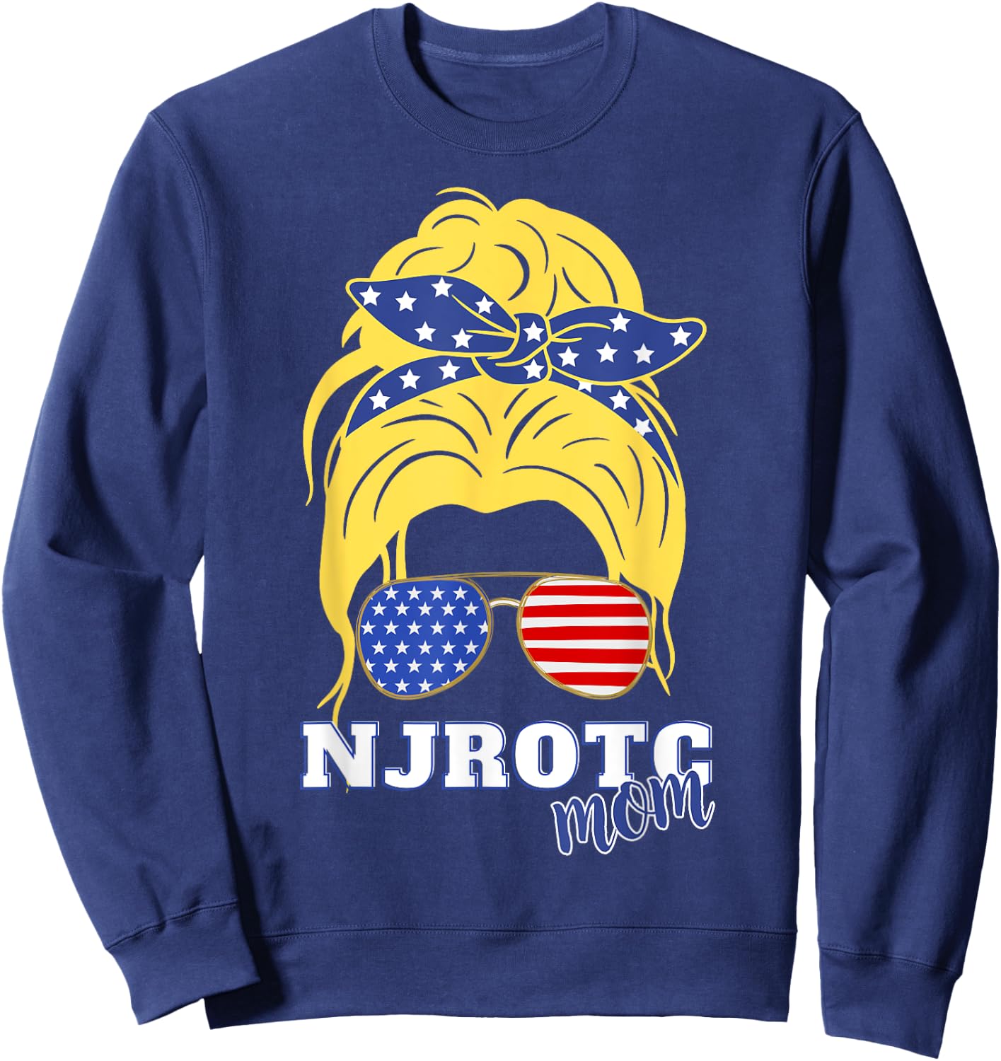 US Naval Junior ROTC Military Cadet Proud NJROTC Mom Sweatshirt - Sweatshirt | Navy