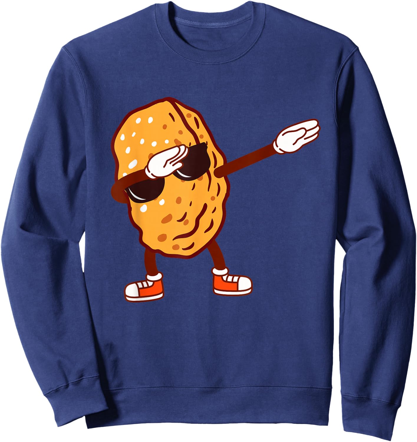 Best Dabbing Chicken Nuggets Design For Kids Food Lover Sweatshirt - Sweatshirt | Navy
