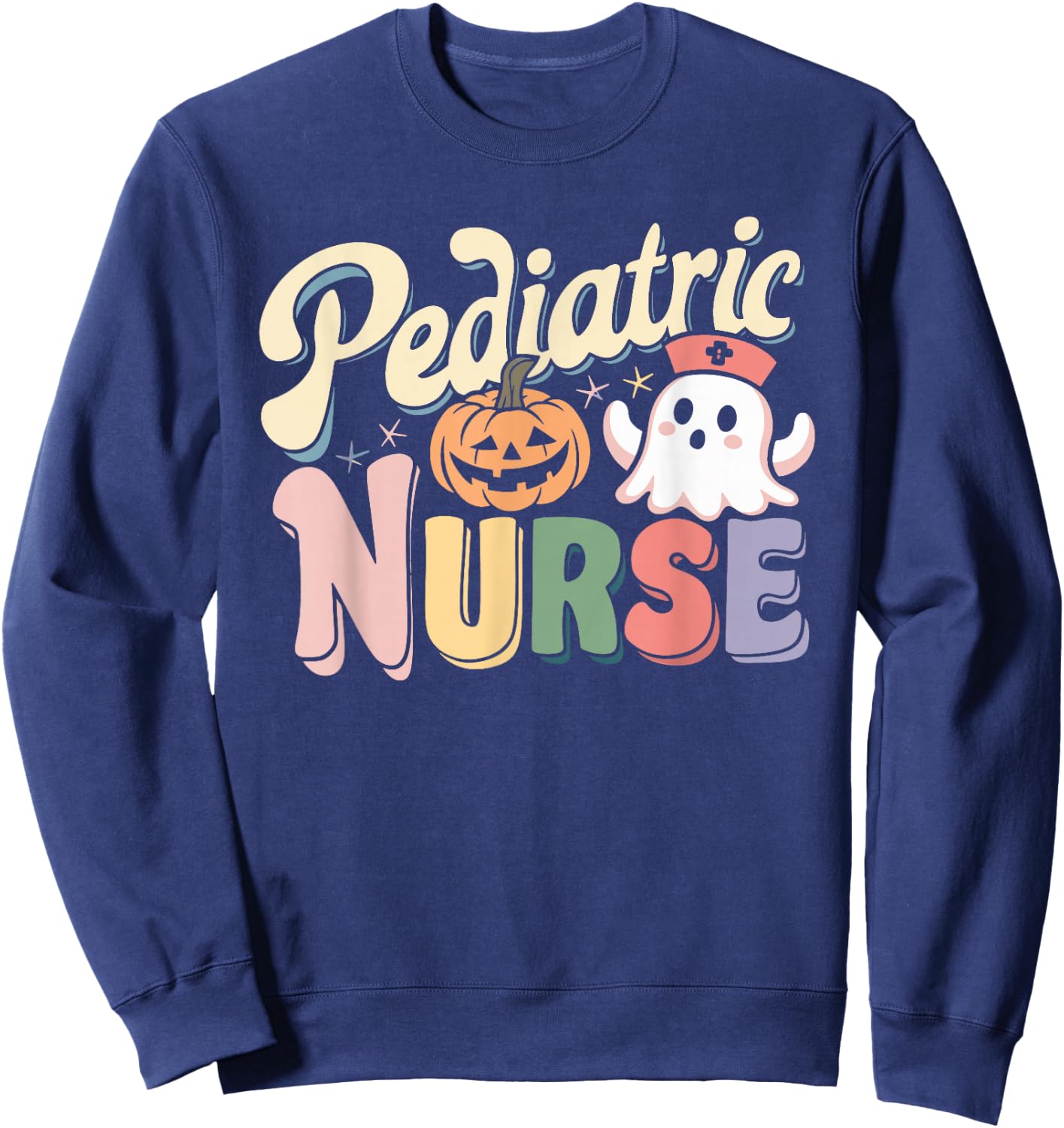 Pediatric Nurse Childcare Halloween Costume Sweatshirt - Sweatshirt | Navy