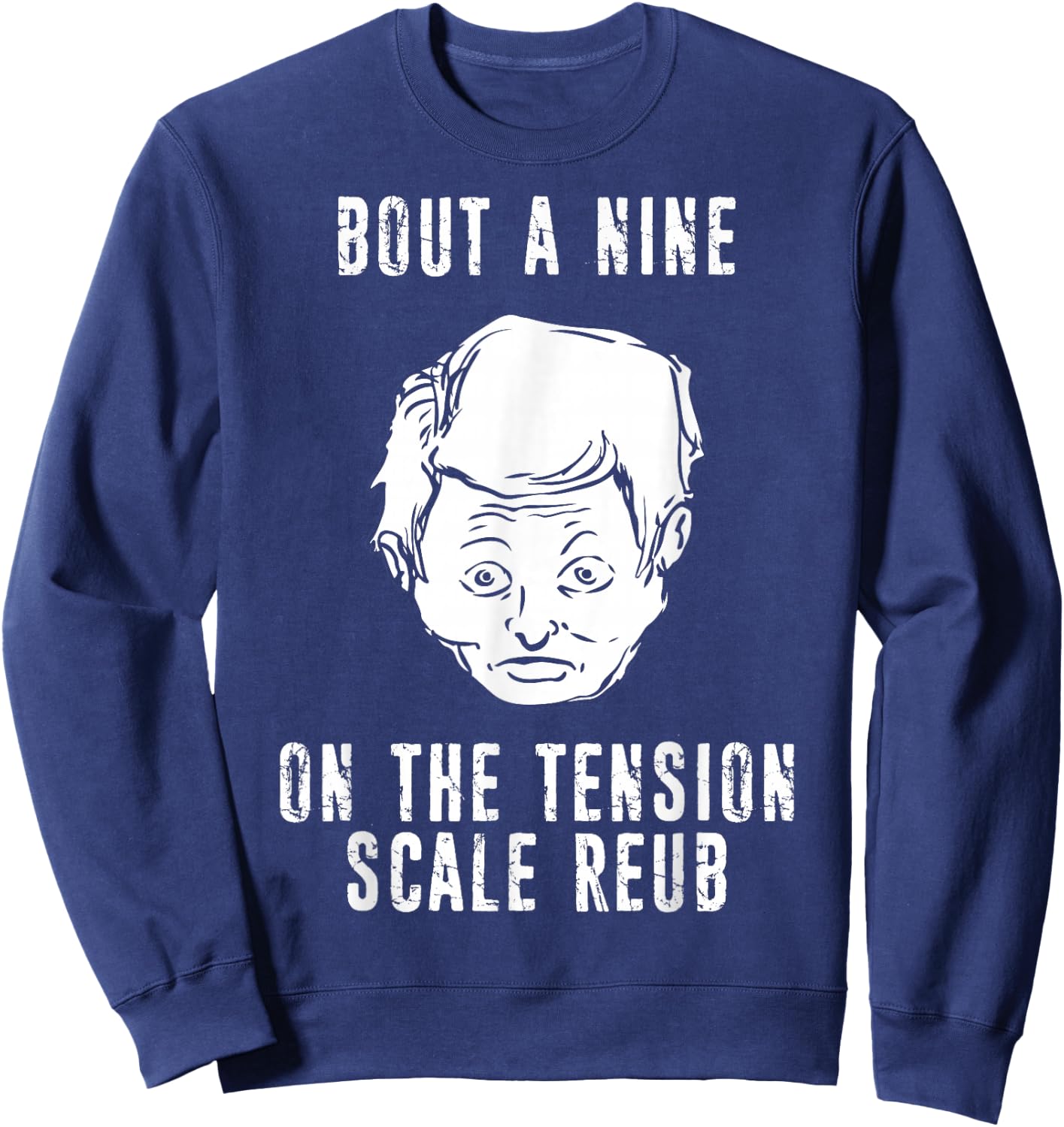 The Burbs Tension Scale Reub Artwork Gift Sweatshirt - Sweatshirt | Navy