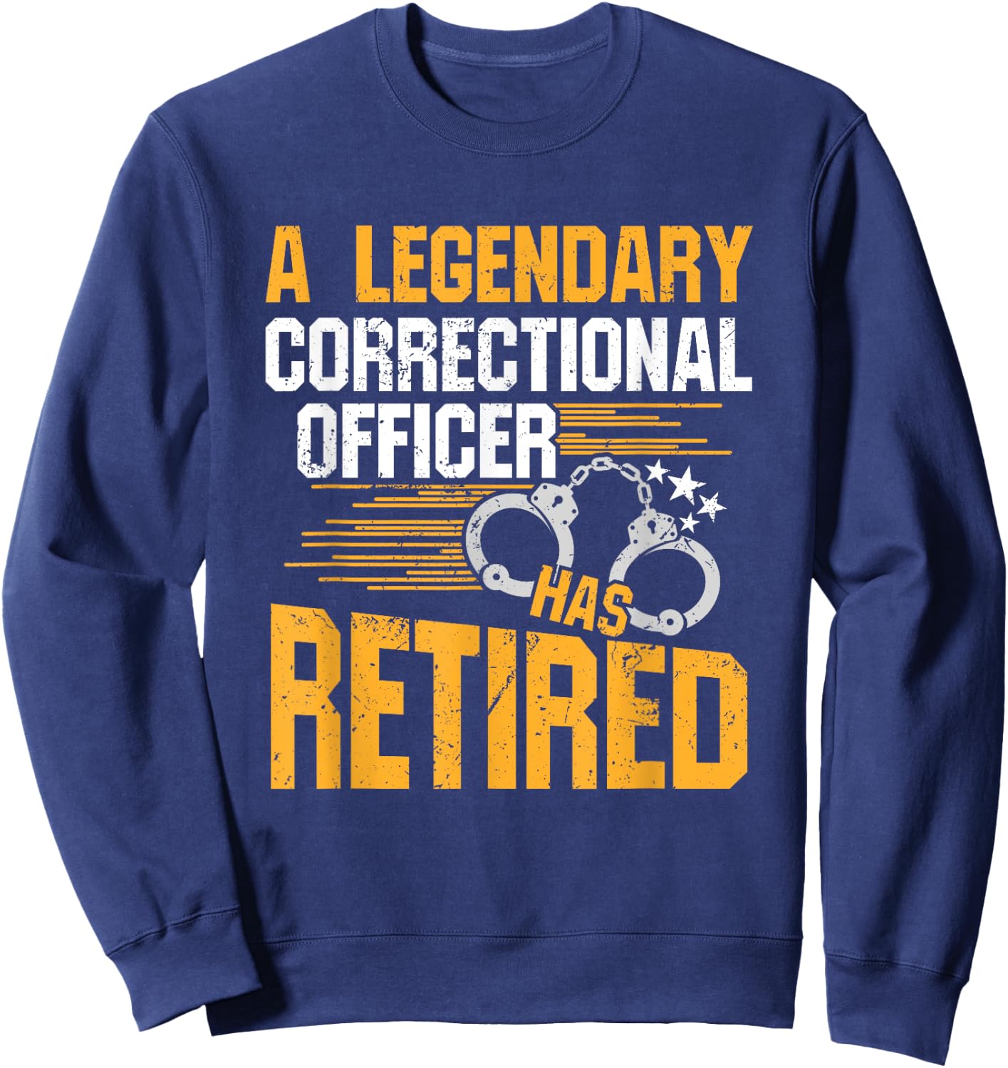 Retired Correctional Officer Retirement Party Gift Shirt Sweatshirt - Sweatshirt | Navy