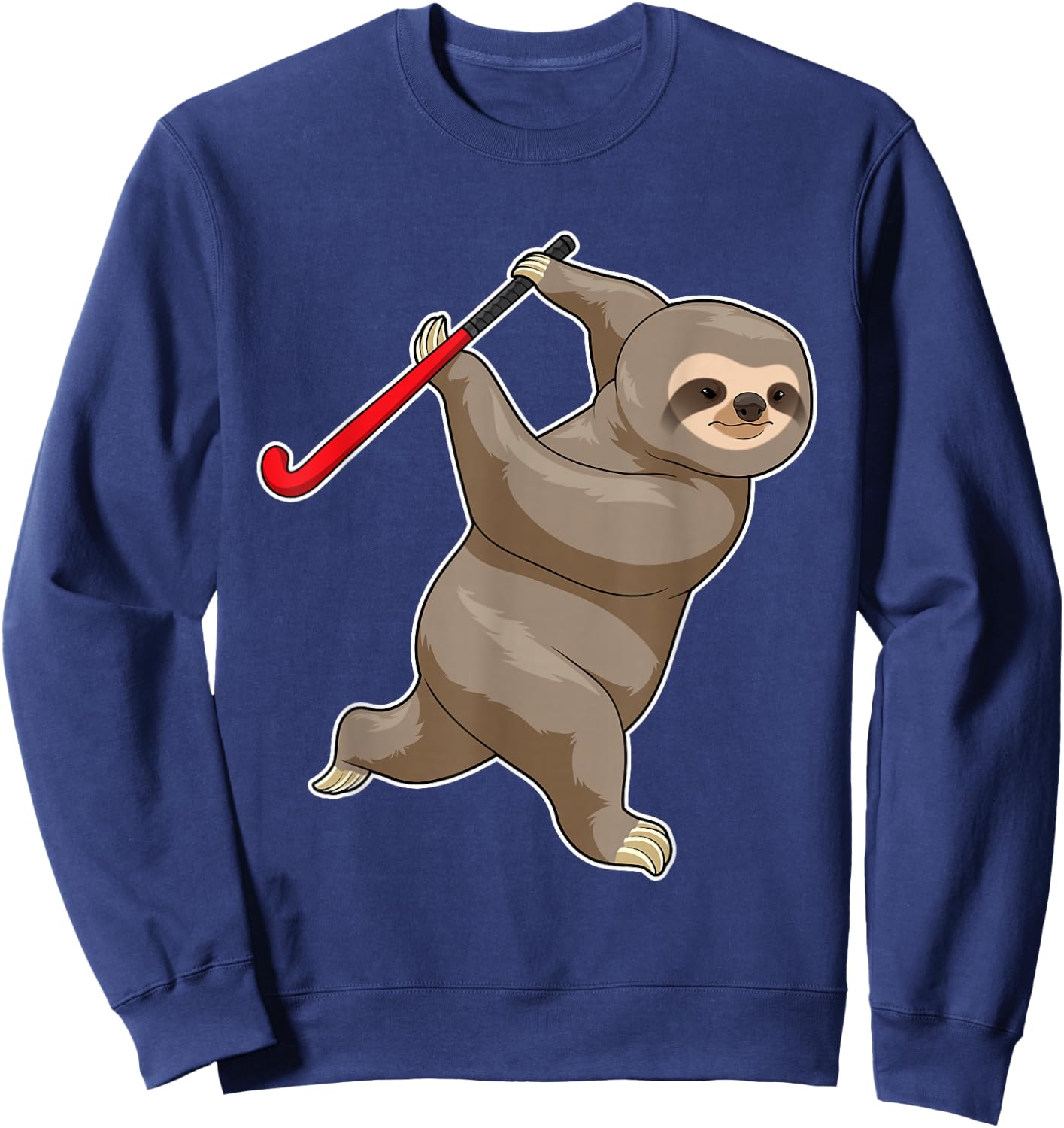 Sloth Field hockey Field hockey stick Sports Sweatshirt - Sweatshirt | Navy
