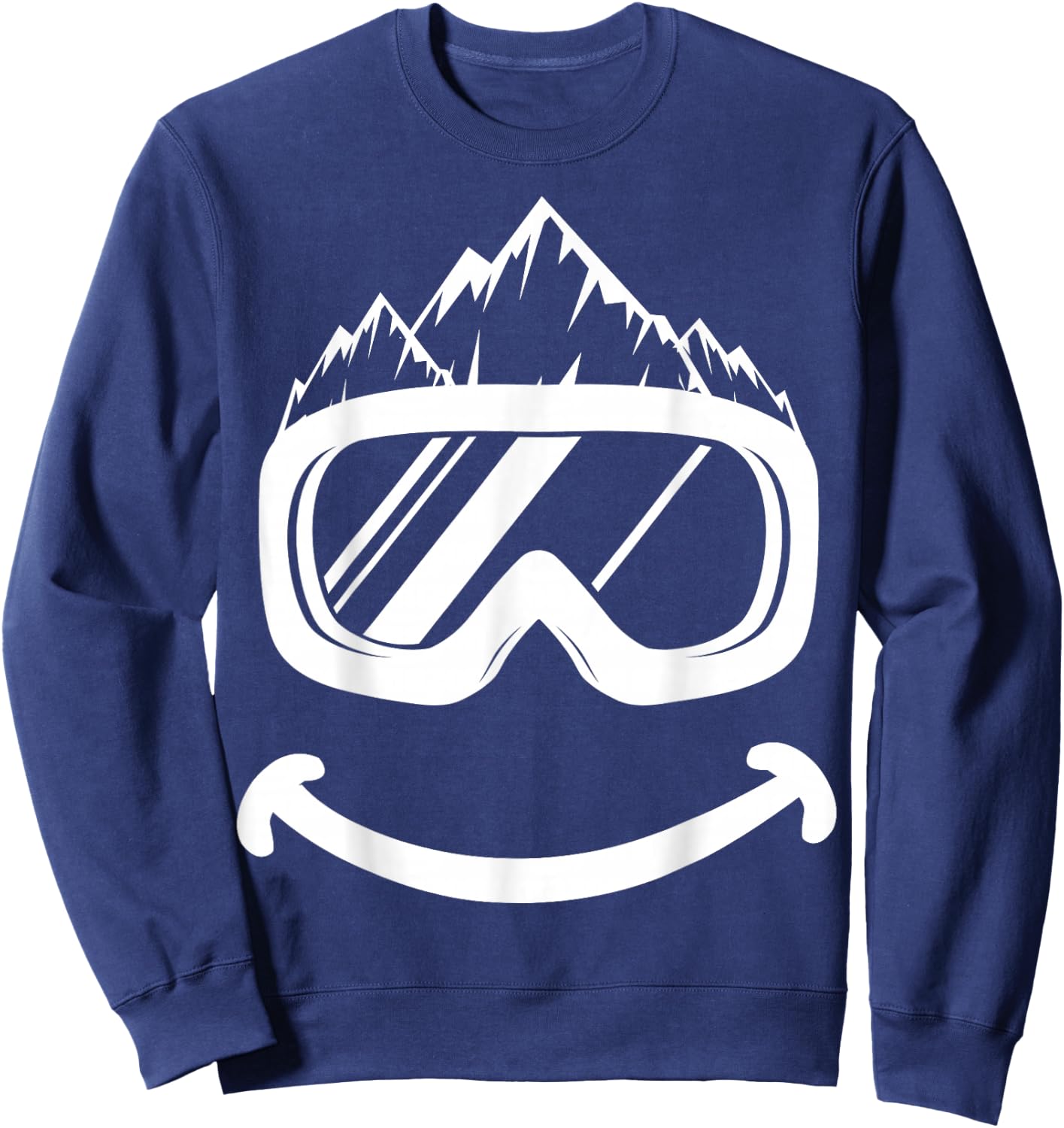 Fun Ski Skiing Funny Snowboard Sweatshirt - Sweatshirt | Navy