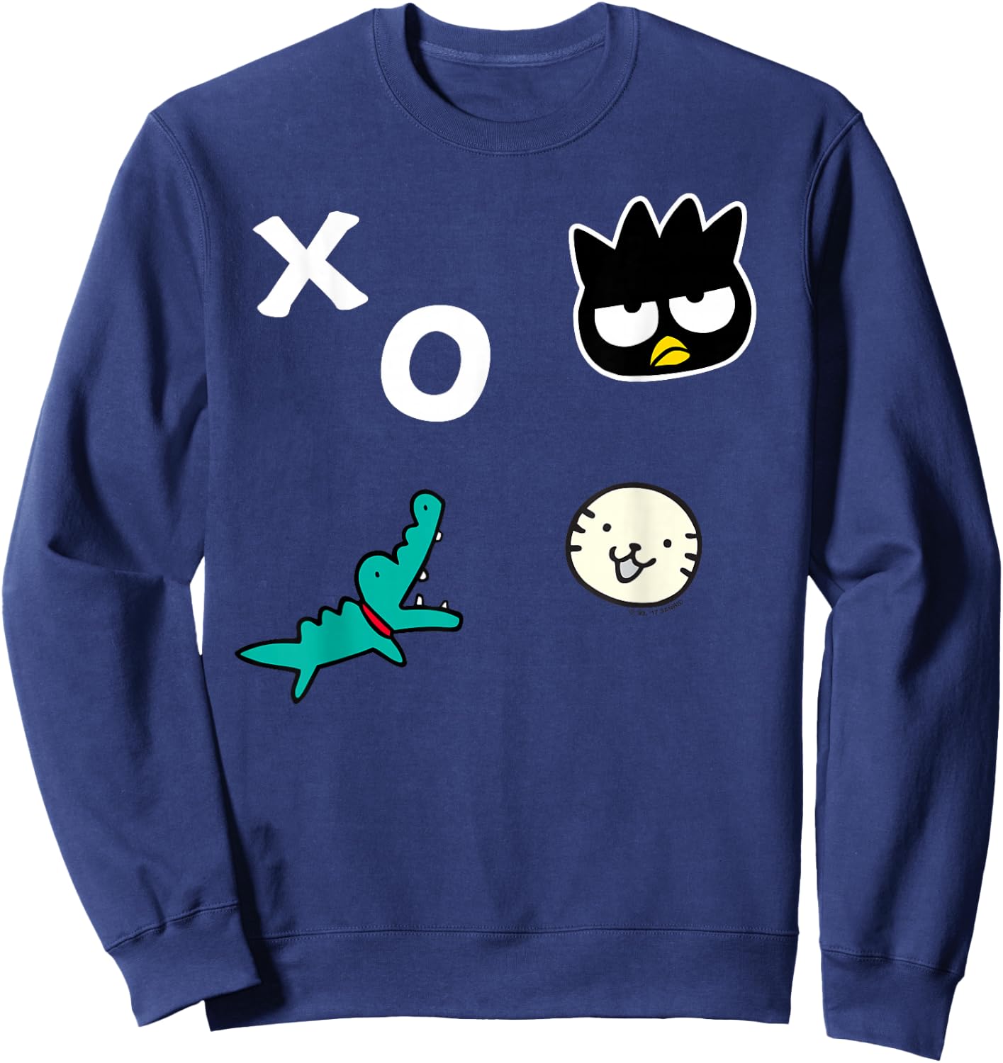 Badtz - Maru XO Patches Sweatshirt - Sweatshirt | Navy