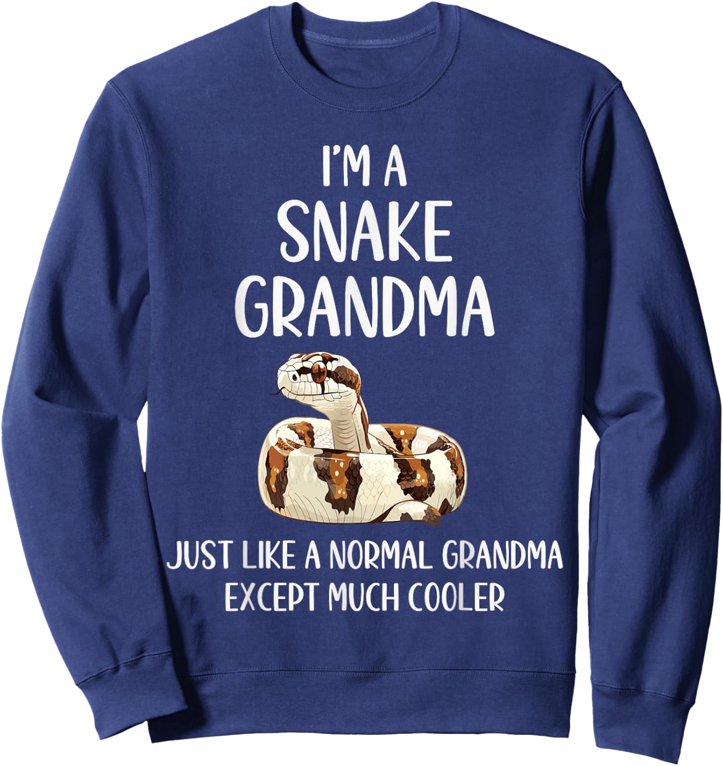 Snake Grandma Definition Funny Animals Lover Mothers Day Sweatshirt - Sweatshirt | Navy