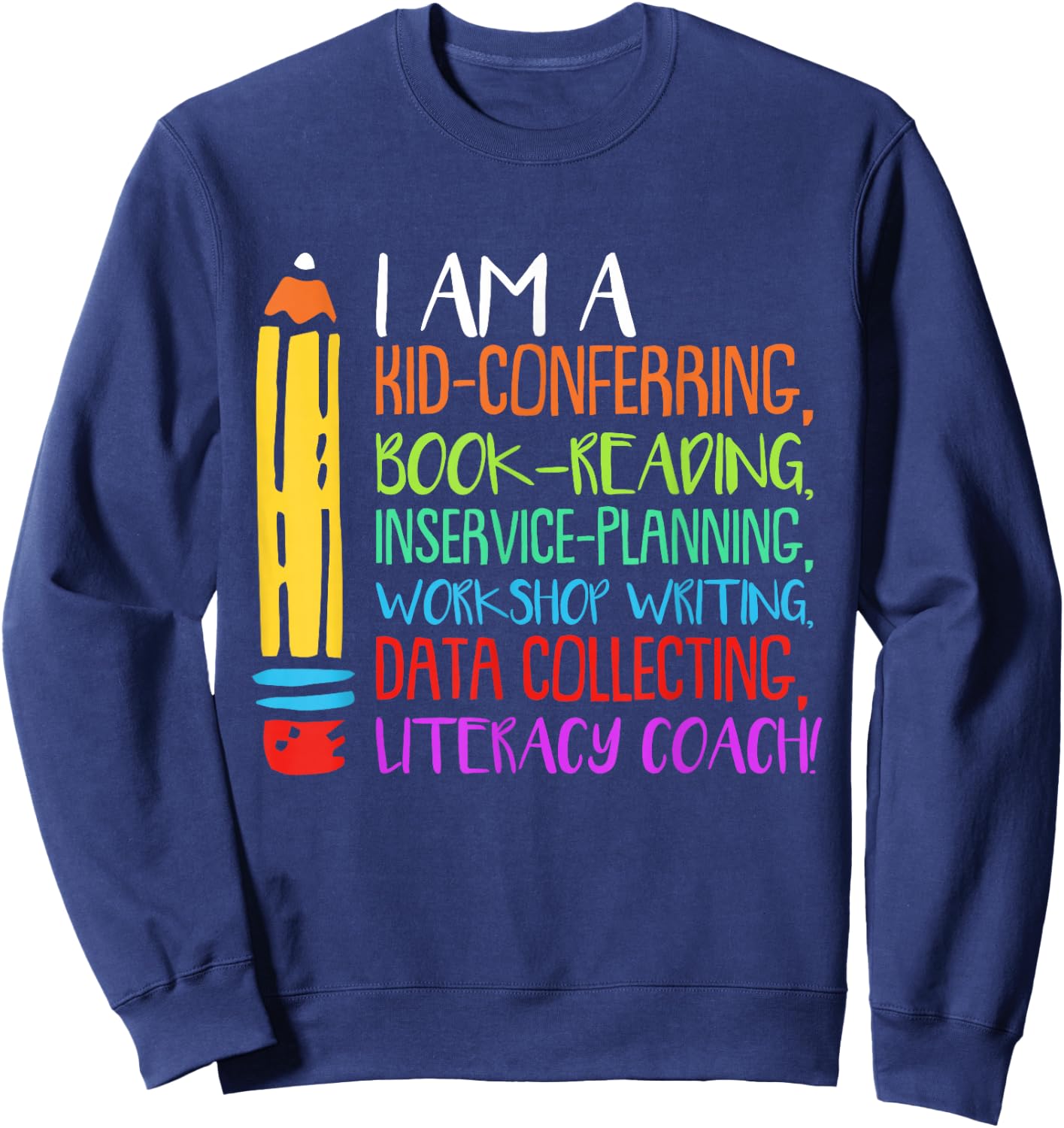 Literacy Coach Sweatshirt - Sweatshirt | Navy