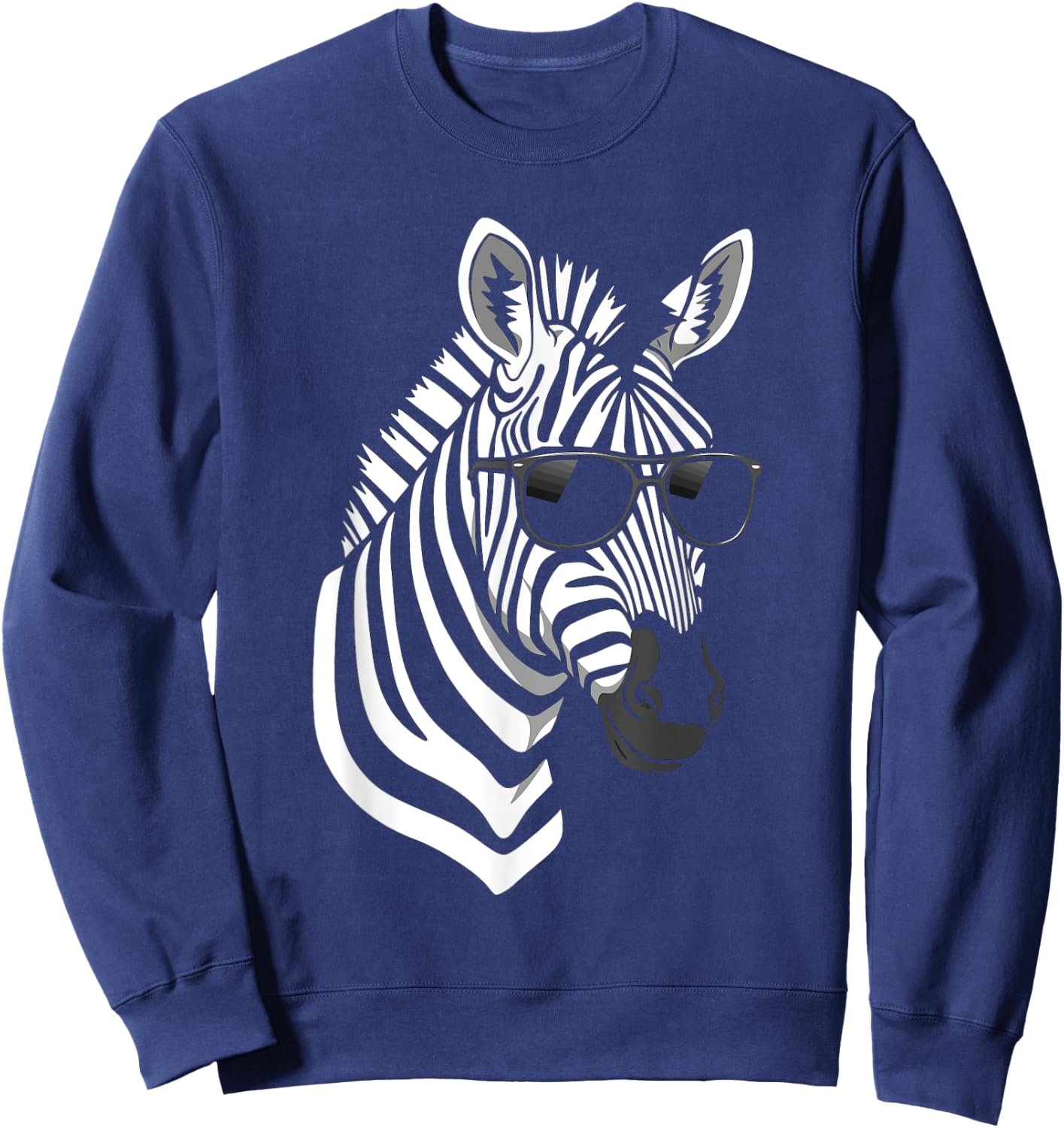 Funny Zebra Shirt women Boys animal print Clothin Zebra Sweatshirt - Sweatshirt | Navy