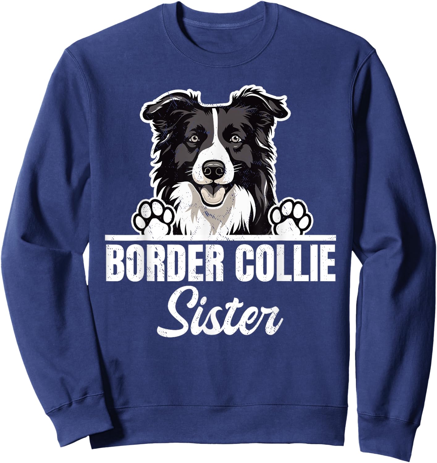 Border Collie Amoureux des chiens Border Collie Sister Sweatshirt - Sweatshirt | Navy