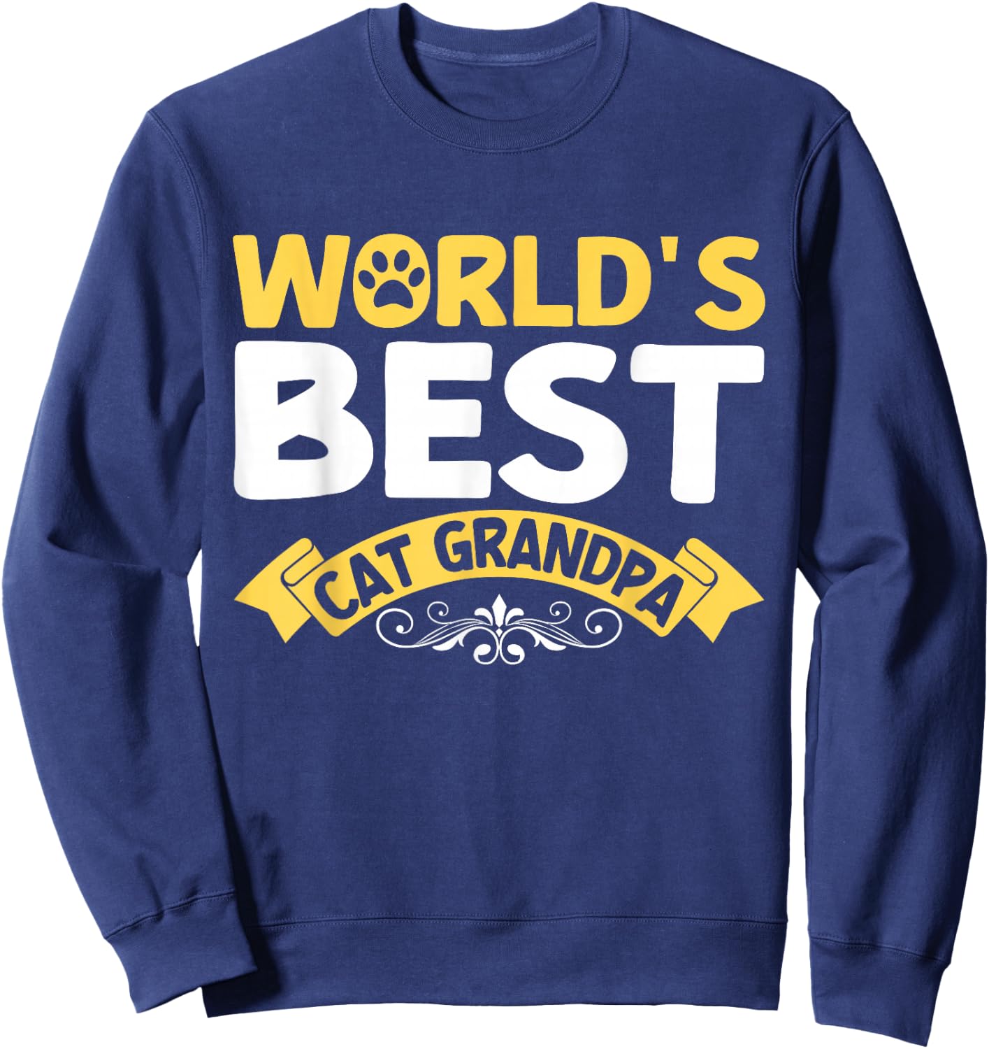 World's best Cat Grandpa Sweatshirt - Sweatshirt | Navy