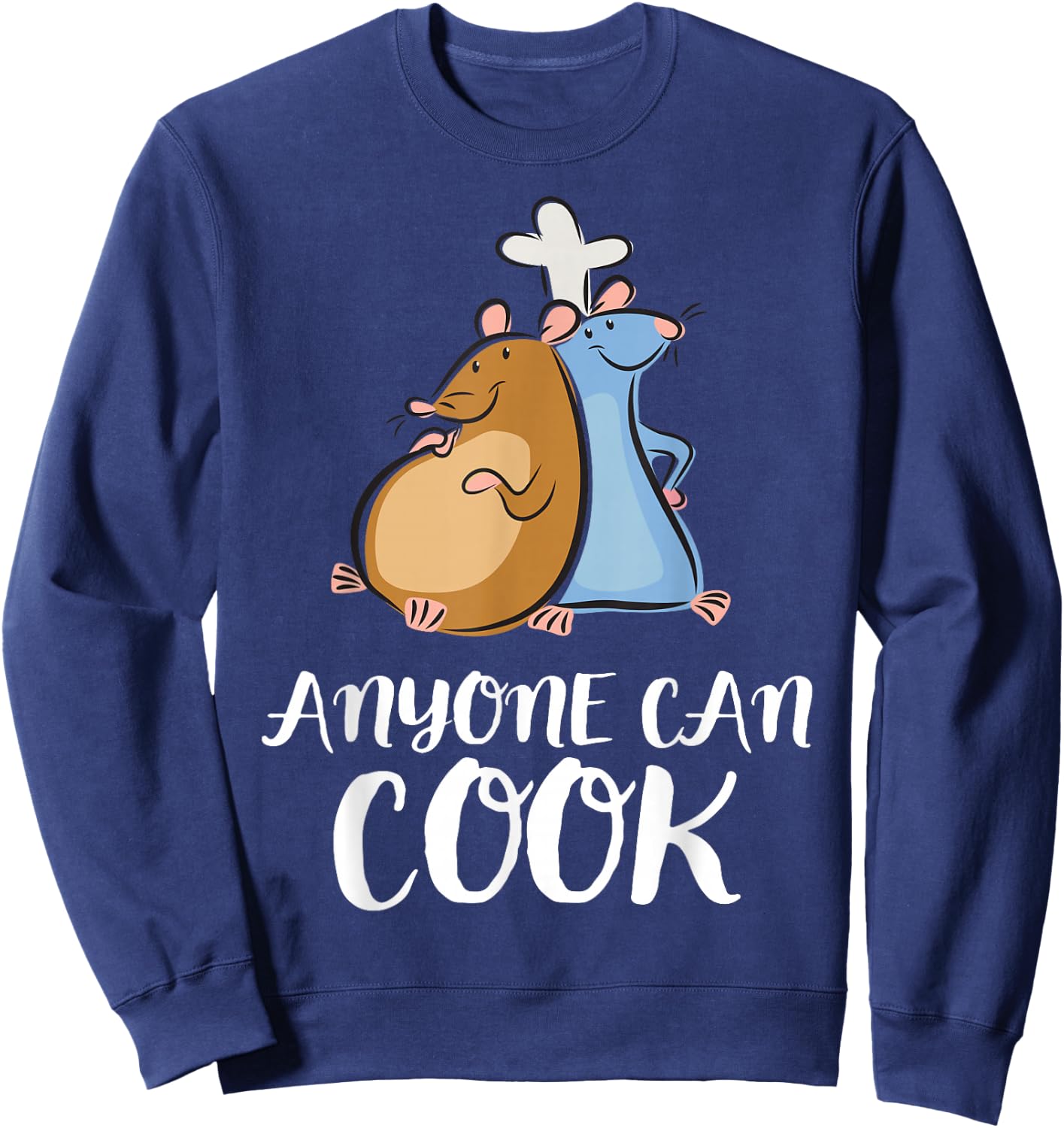 Disney Pixar Ratatouille Anyone Can Cook Sketch Duo Sweatshirt - Sweatshirt | Navy