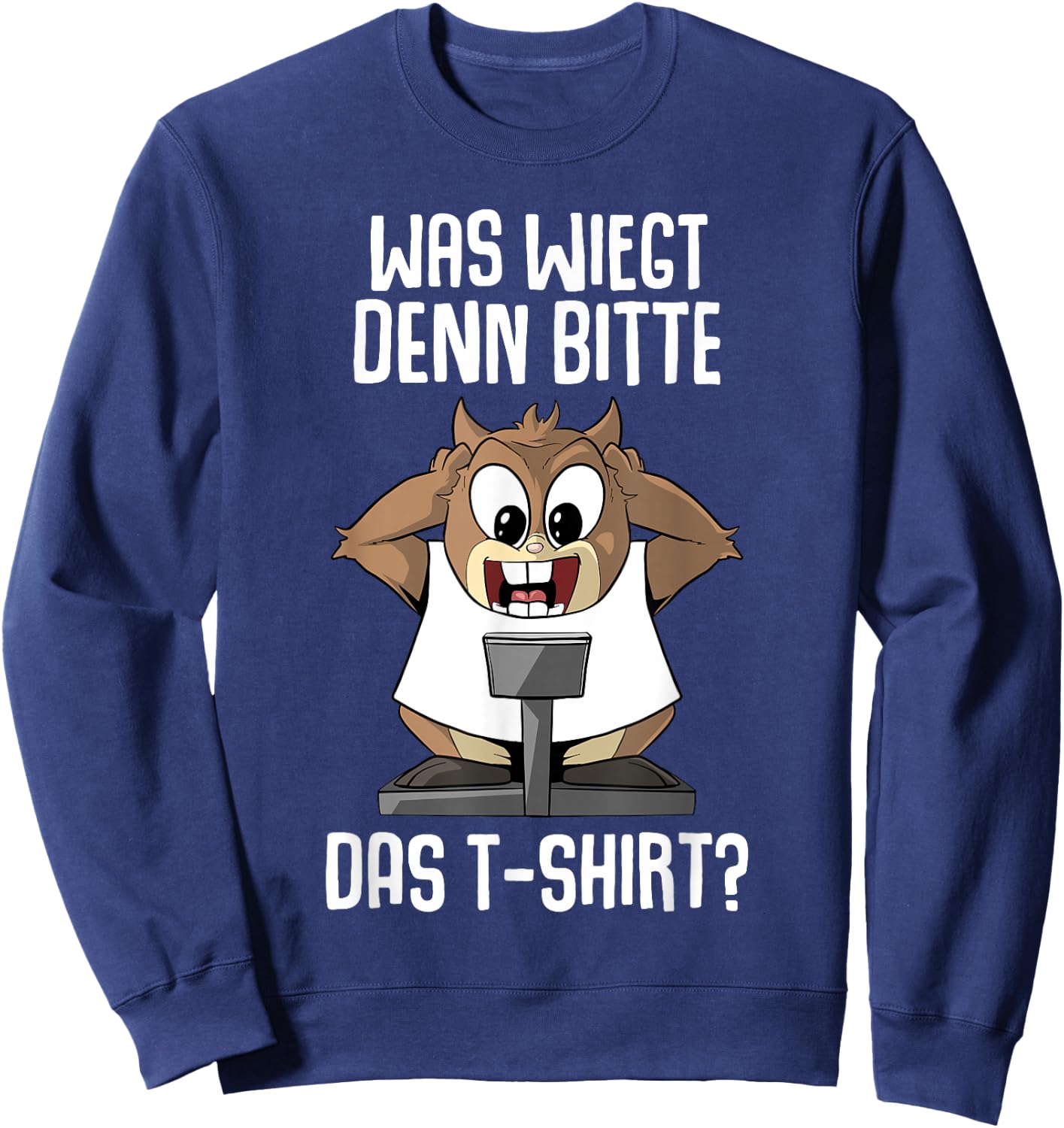 Funny saying for overweight , black Sweatshirt - Sweatshirt | Navy