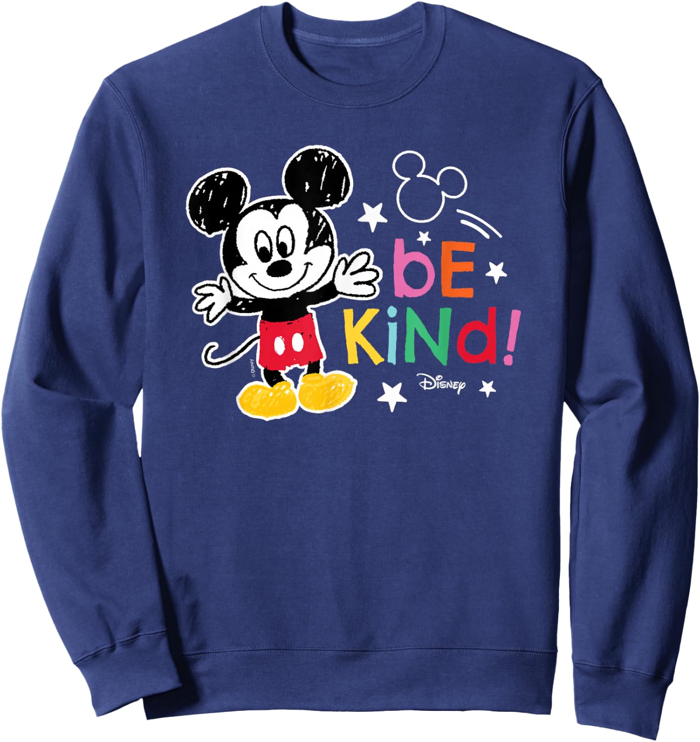 Mickey Mouse - Be Kind Mickey Scribble Sweatshirt - Sweatshirt | Navy