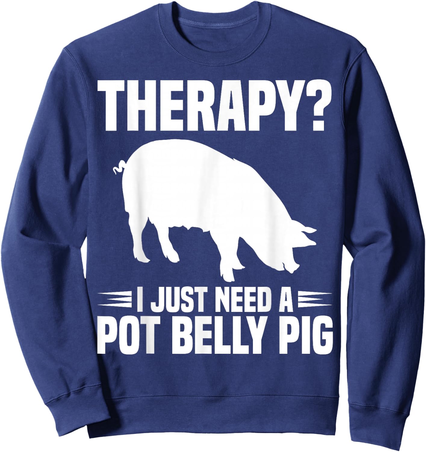 Pot Belly Pig Owner Food Toys Supplies Pot Belly Pig Mom Sweatshirt - Sweatshirt | Navy