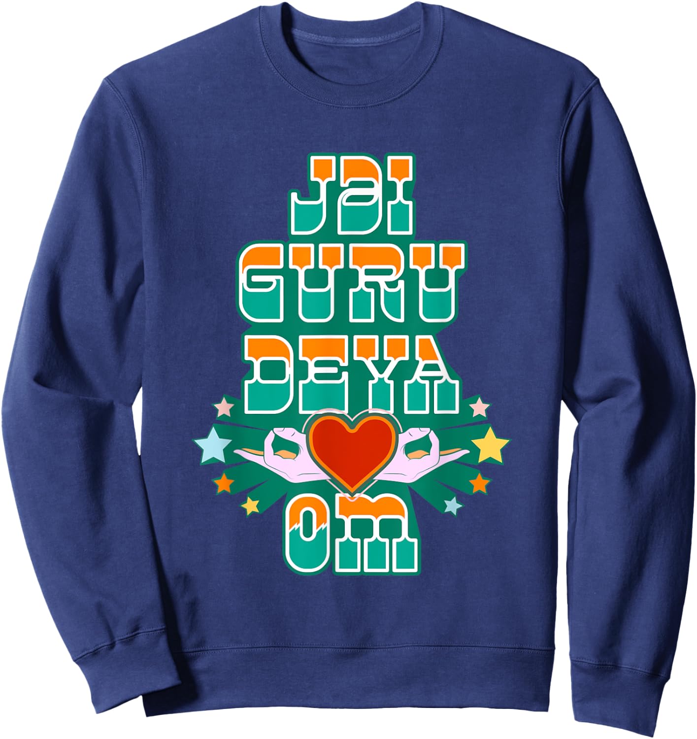 Jai Guru Deva Om Sweatshirt - Sweatshirt | Navy