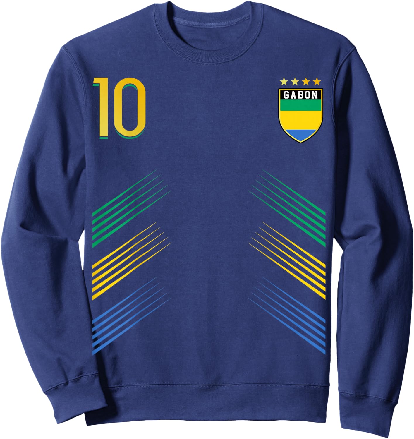 Gabon Flag Gabonian Pride Lovers Sweatshirt - Sweatshirt | Navy