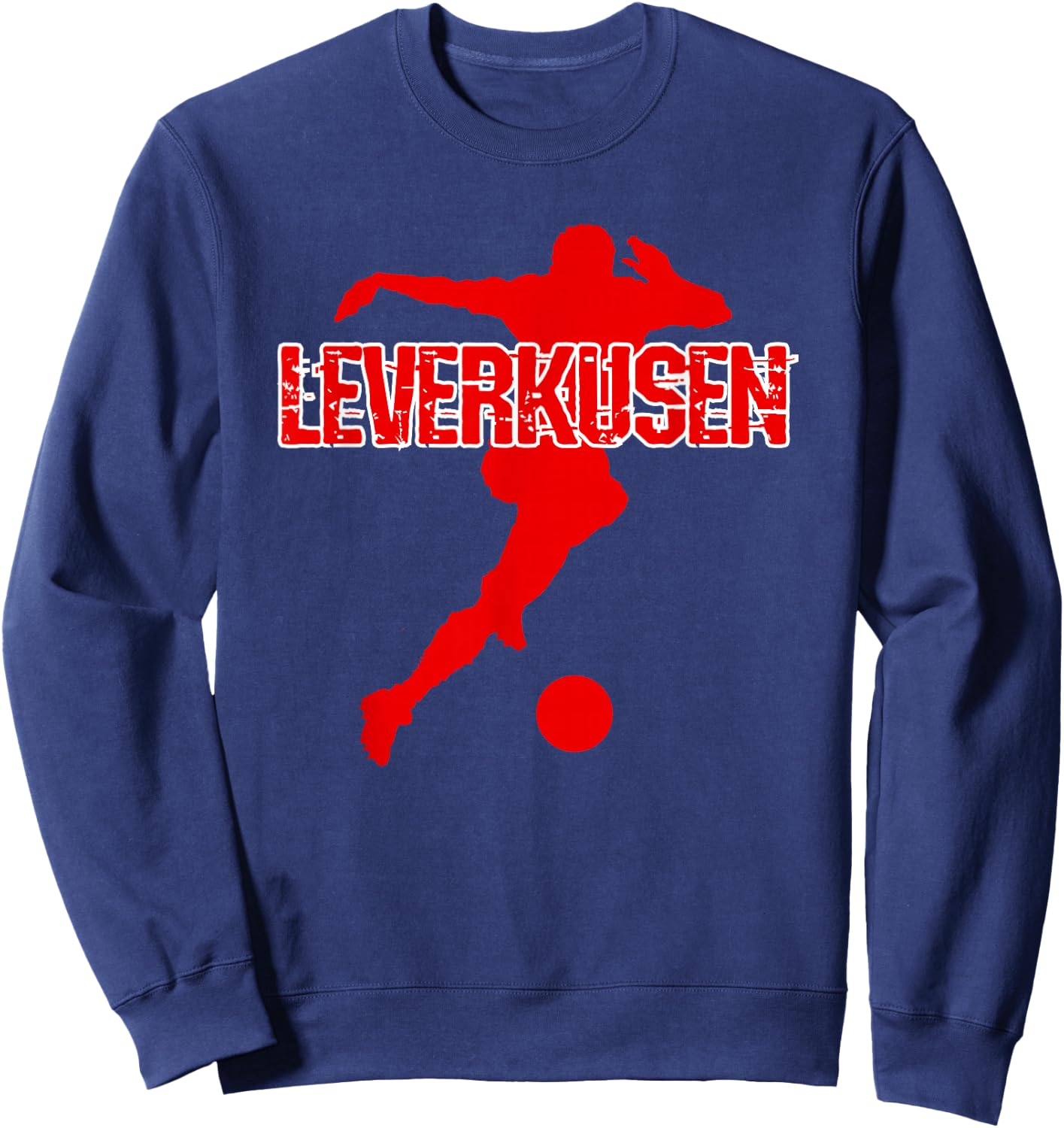 Football Kicken Club Leverkusen Fan Home Westphalia , black Sweatshirt - Sweatshirt | Navy