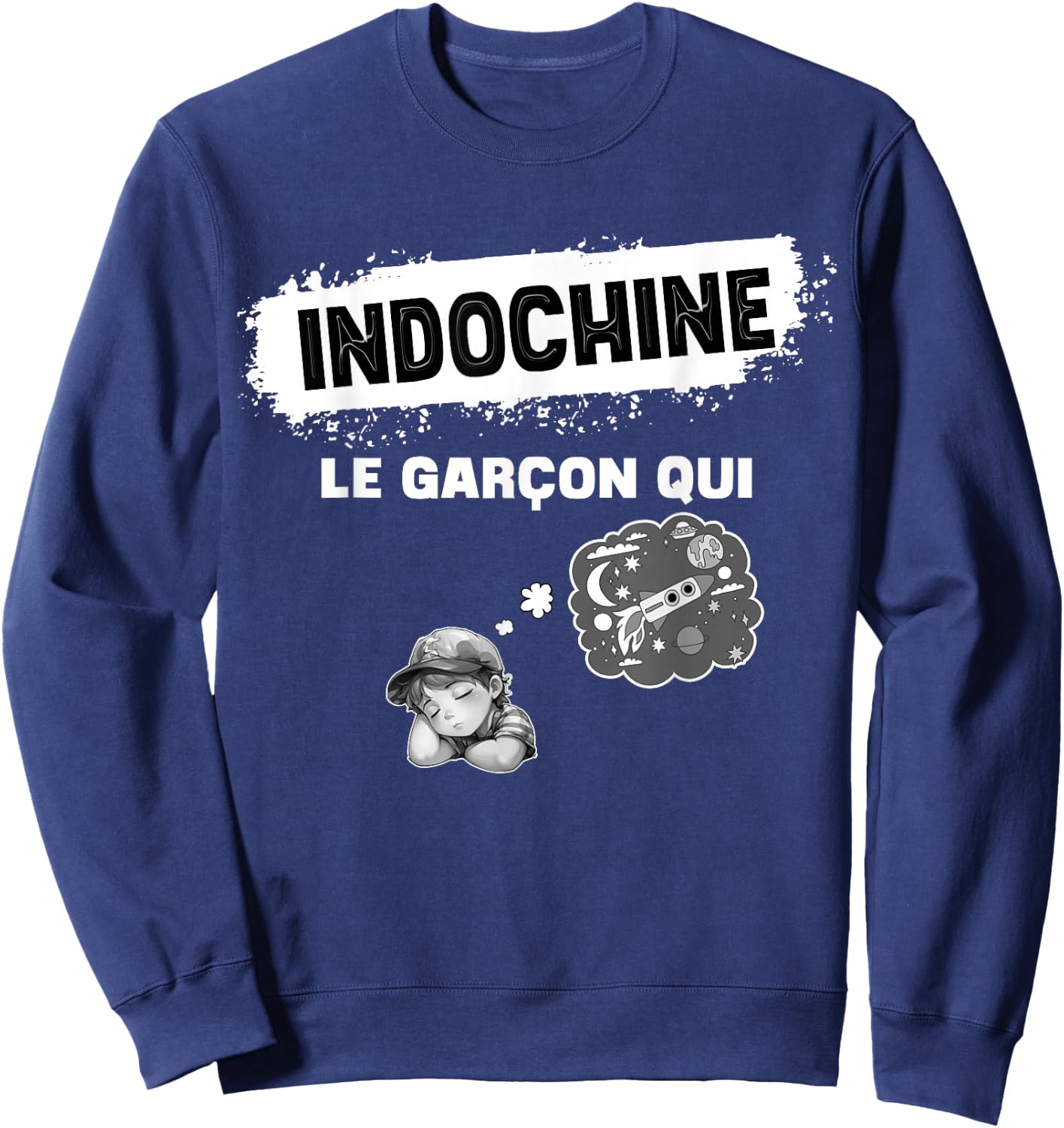 Indochina Boy Women And Child Son Girl , Black, S Sweatshirt - Sweatshirt | Navy