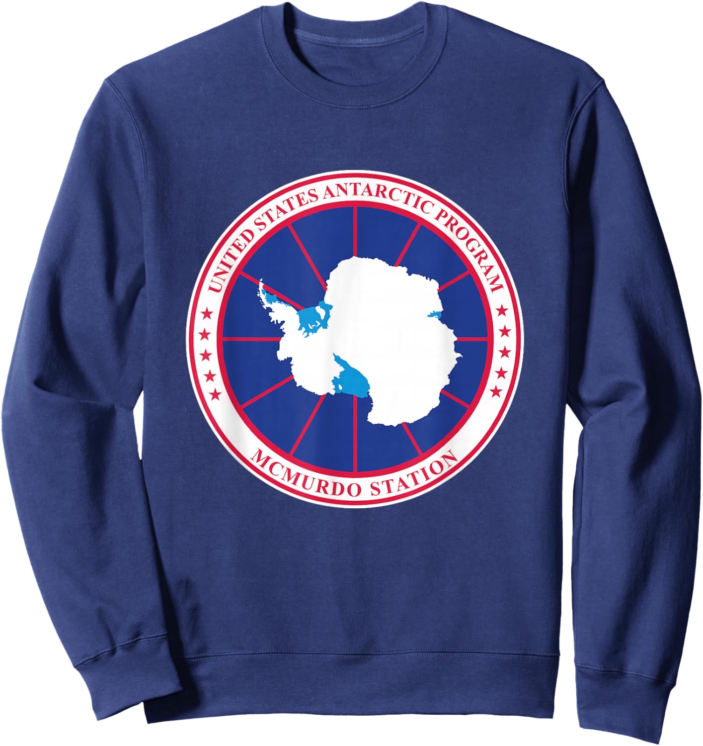 Arctic Circle Patch Men's Black Antarctica Sweatshirt - Sweatshirt | Navy