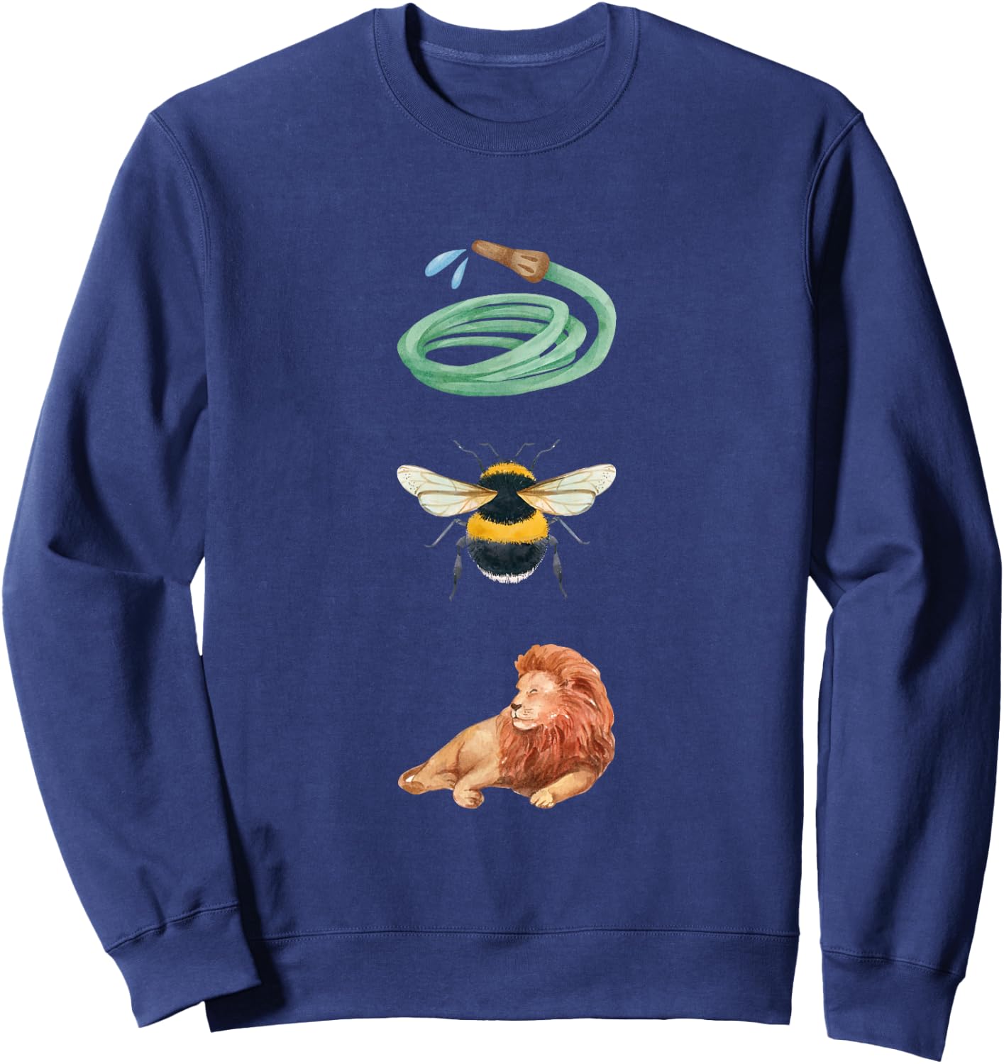 Hose Bee Lion Funny Pun Sweatshirt - Sweatshirt | Navy