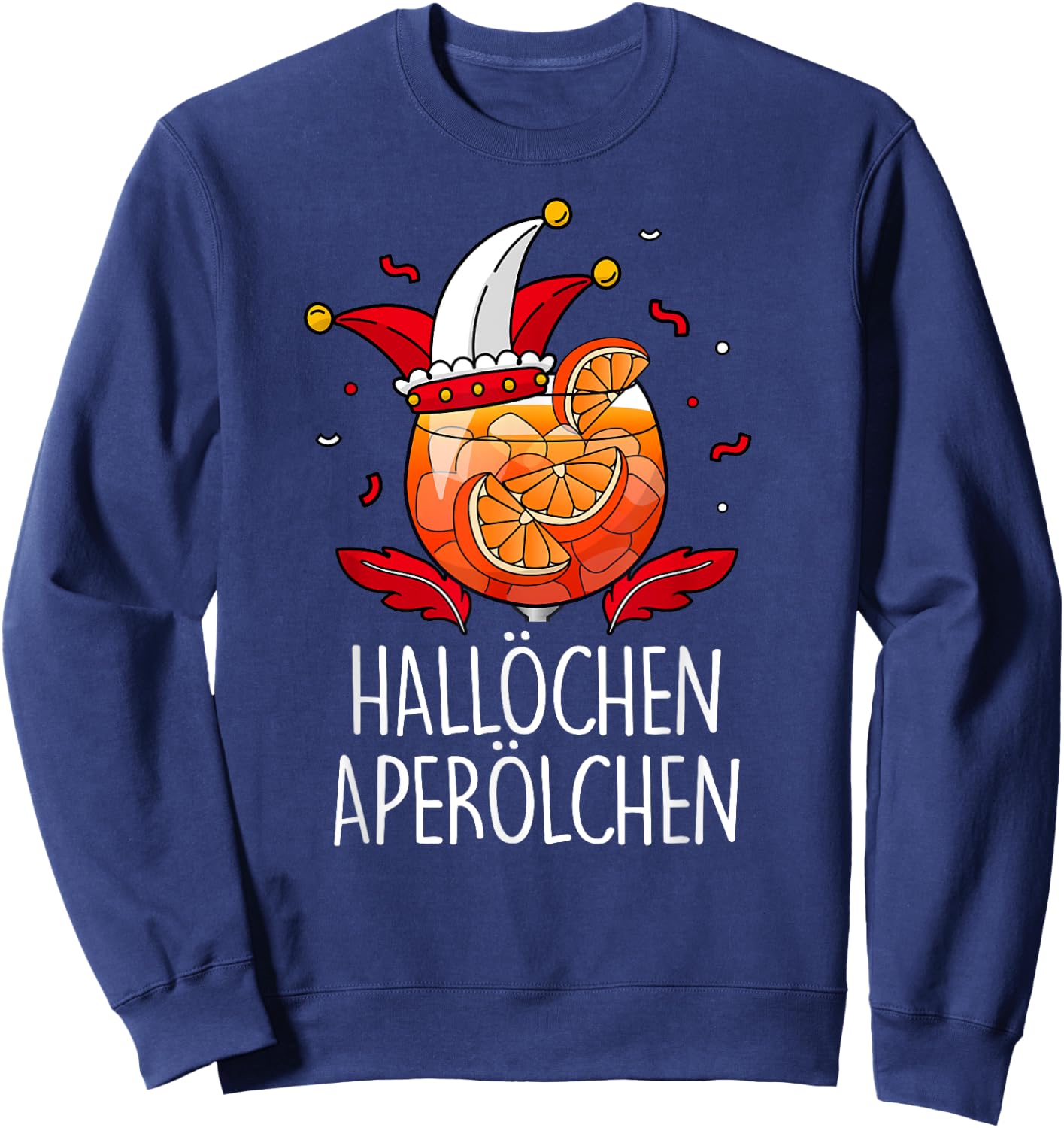 HALLÖCHEN APERÖLCHEN X Köln Carnival Fancy Dress Spray Costume , black Sweatshirt - Sweatshirt | Navy