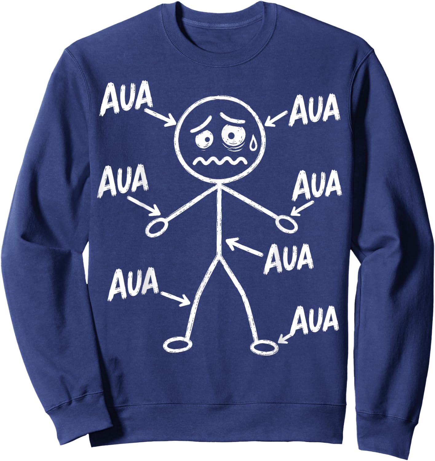 Aua Au Dem Alter entsprechen guter Zustand Lustig Geburtstag Sweatshirt - Sweatshirt | Navy
