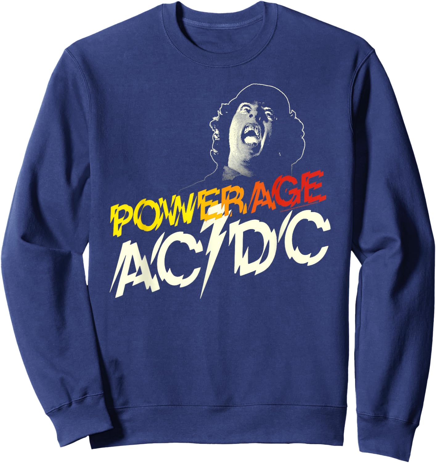 AC/DC Powerage Angus Sweatshirt - Sweatshirt | Navy