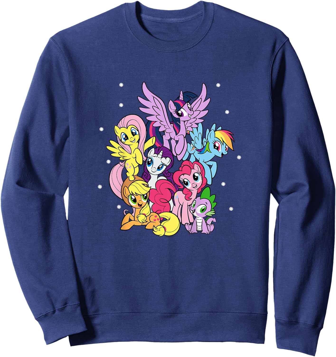 Kinder My Little Pony: Friendship Is Magic Main Cast Group Shot Sweatshirt - Sweatshirt | Navy