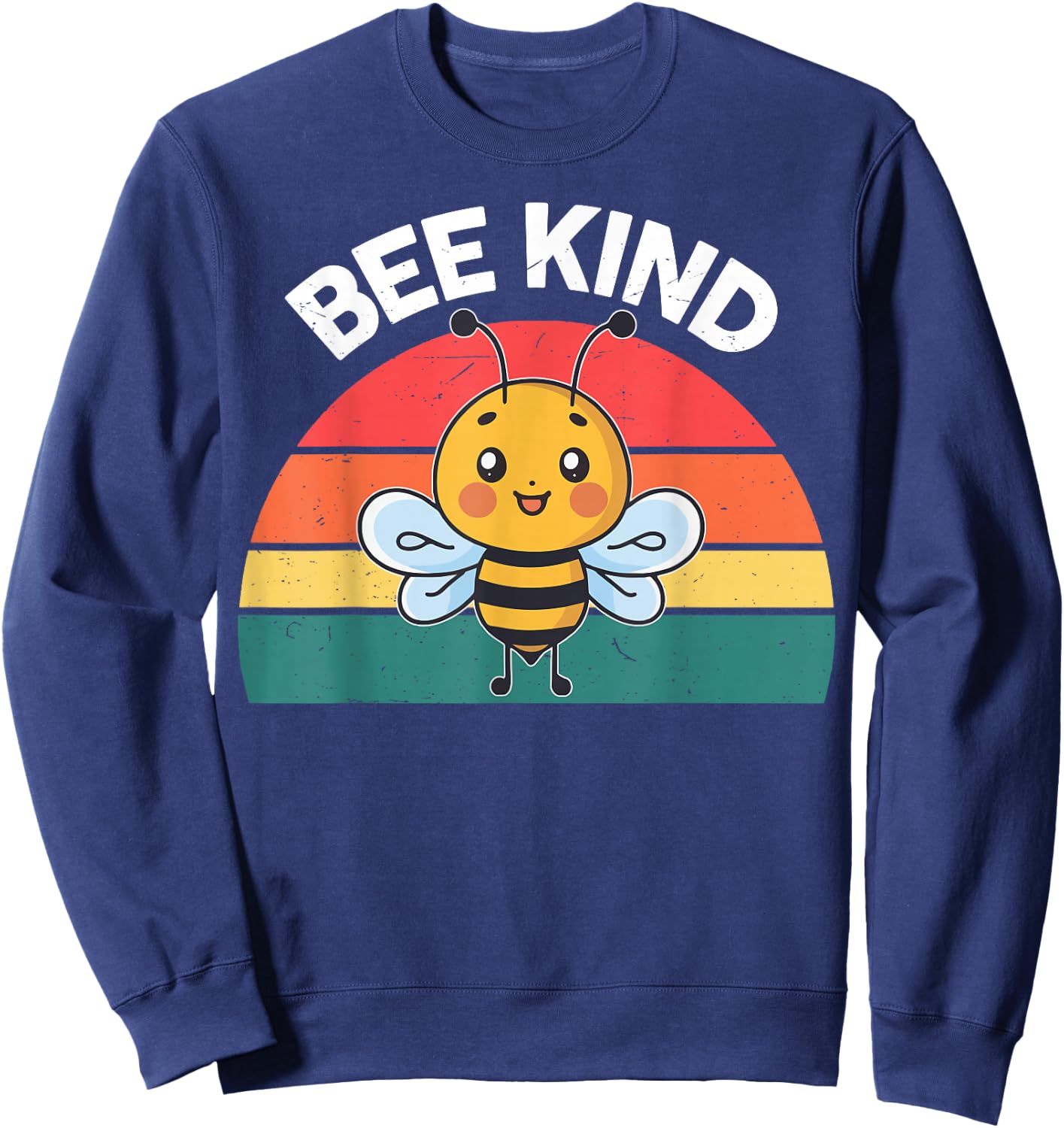 Cute Bee Kind Shirt Kids Boys Girls Women Youth Toddler Bee Sweatshirt - Sweatshirt | Navy