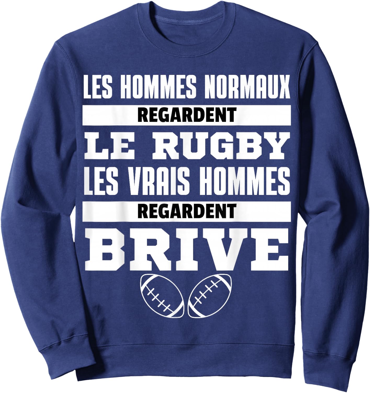 Supporter Rugby Brive Gift Humour Sweatshirt - Sweatshirt | Navy