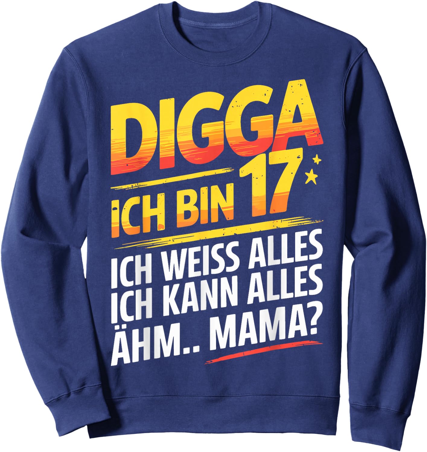 17th Birthday Boy Girl 17 Years 2008 Funny Gift , black Sweatshirt - Sweatshirt | Navy