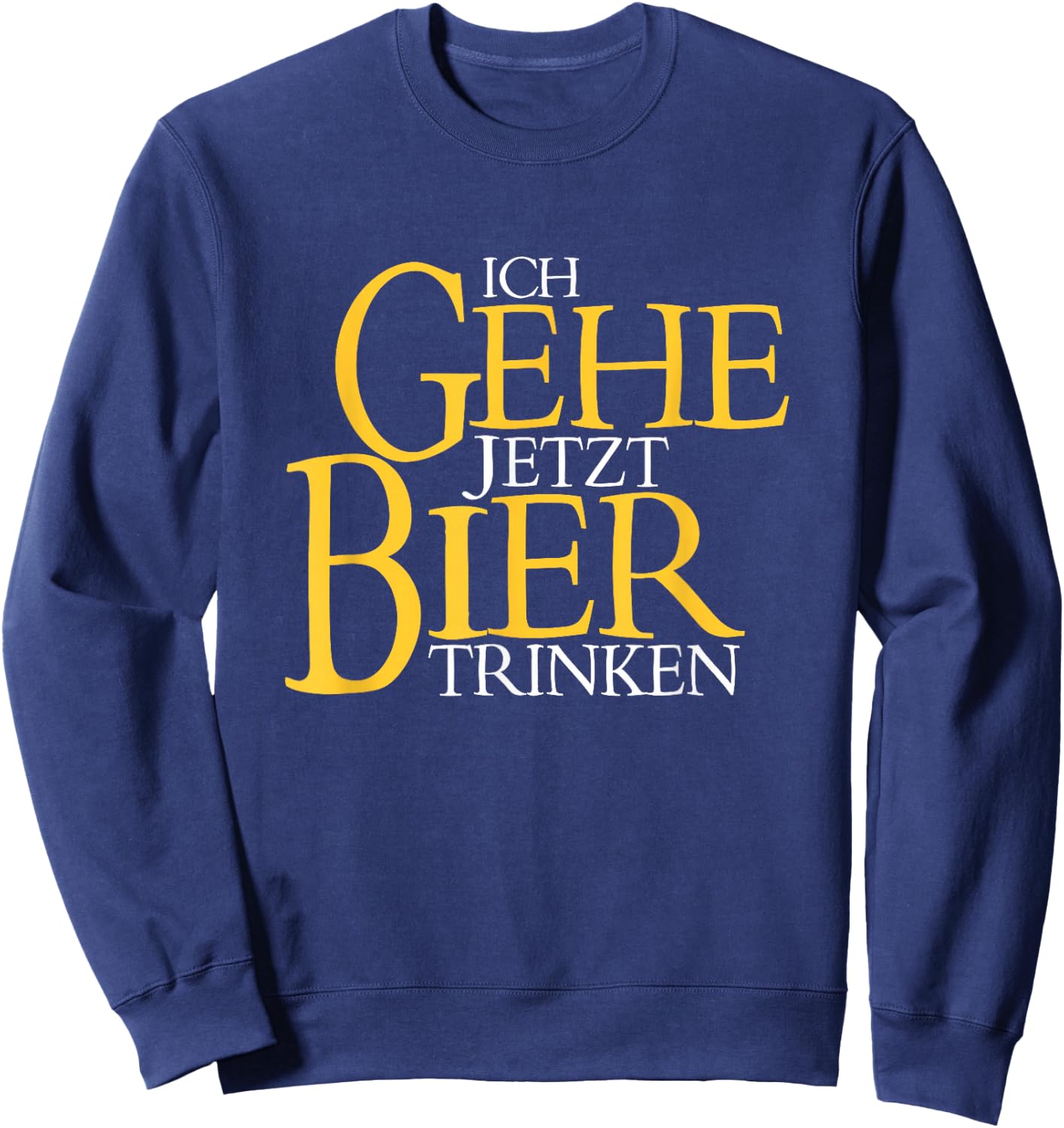 Men's with The Lord of the Beer Design Printed on Both Sides, black, s Sweatshirt - Sweatshirt | Navy