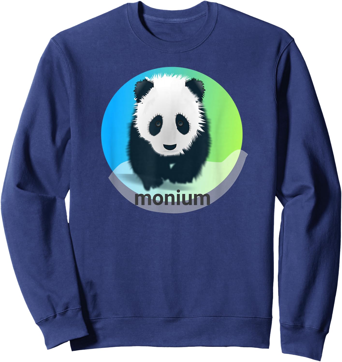 Funny Panda Monium is Pandemonium Sweatshirt - Sweatshirt | Navy