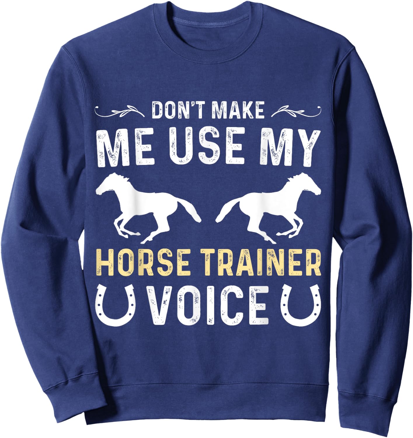 Funny horse trainer assistant thank you equestrian trainer Sweatshirt - Sweatshirt | Navy