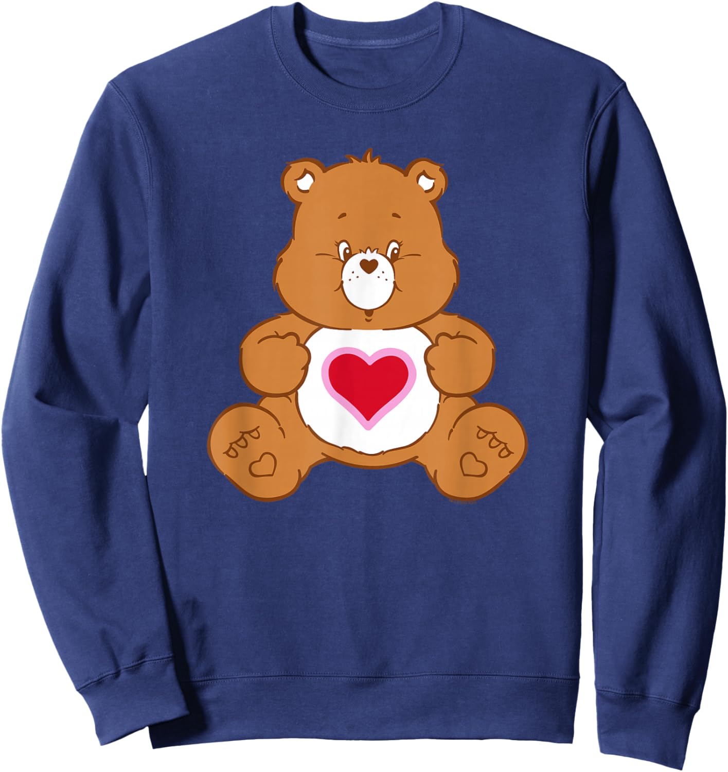Care Bears Vintage Tenderheart Bear Big Hug Portrait Sweatshirt - Sweatshirt | Navy