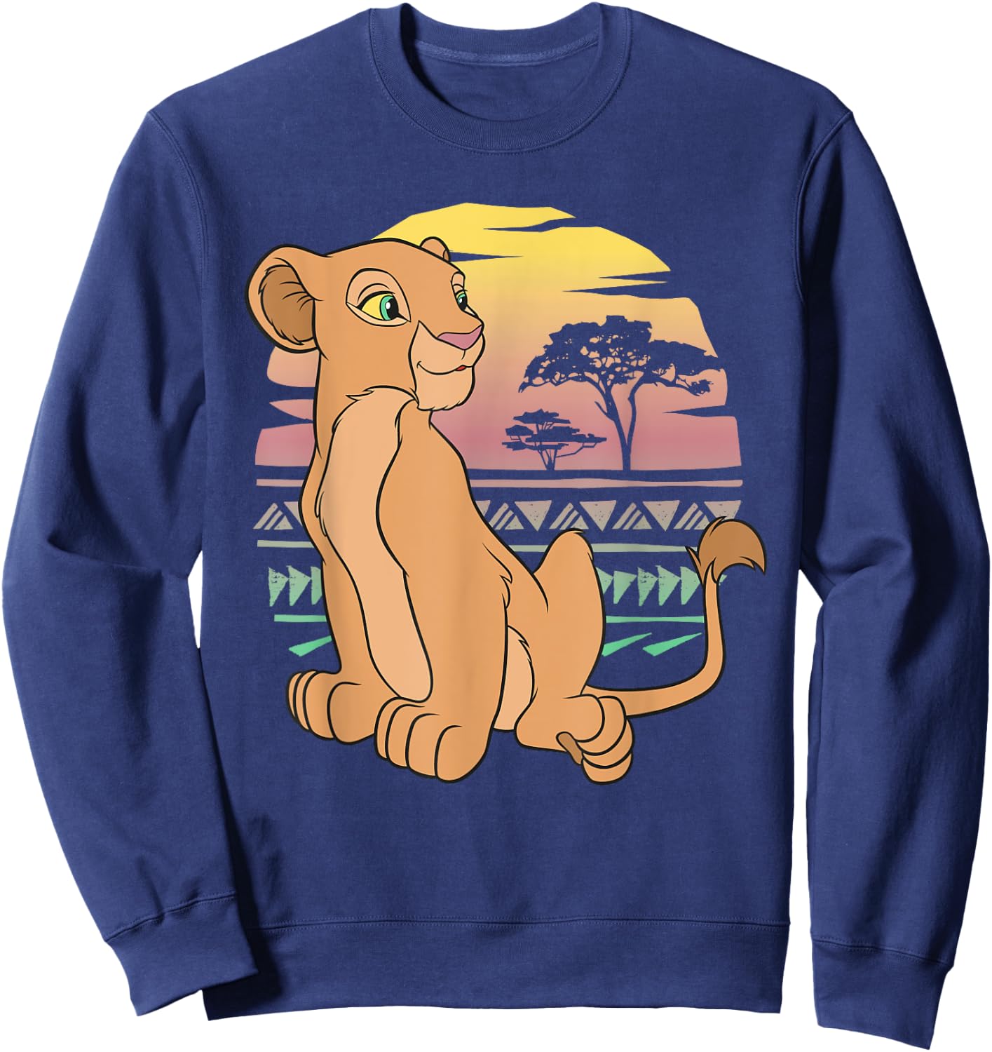 Disney The Lion King 90s Nala , Black, S Sweatshirt - Sweatshirt | Navy