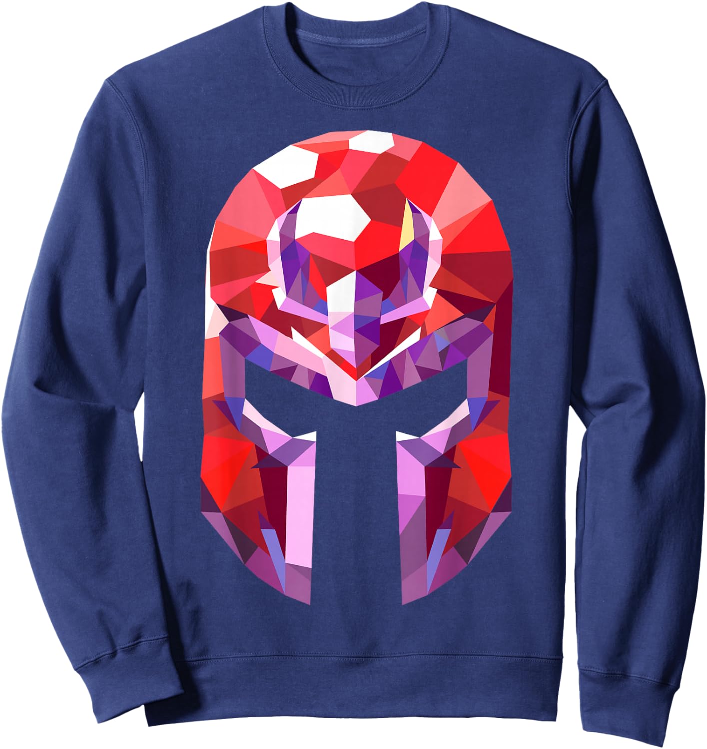 Marvel X-Men Magneto Geometric Prism Helmet Graphic Sweatshirt - Sweatshirt | Navy