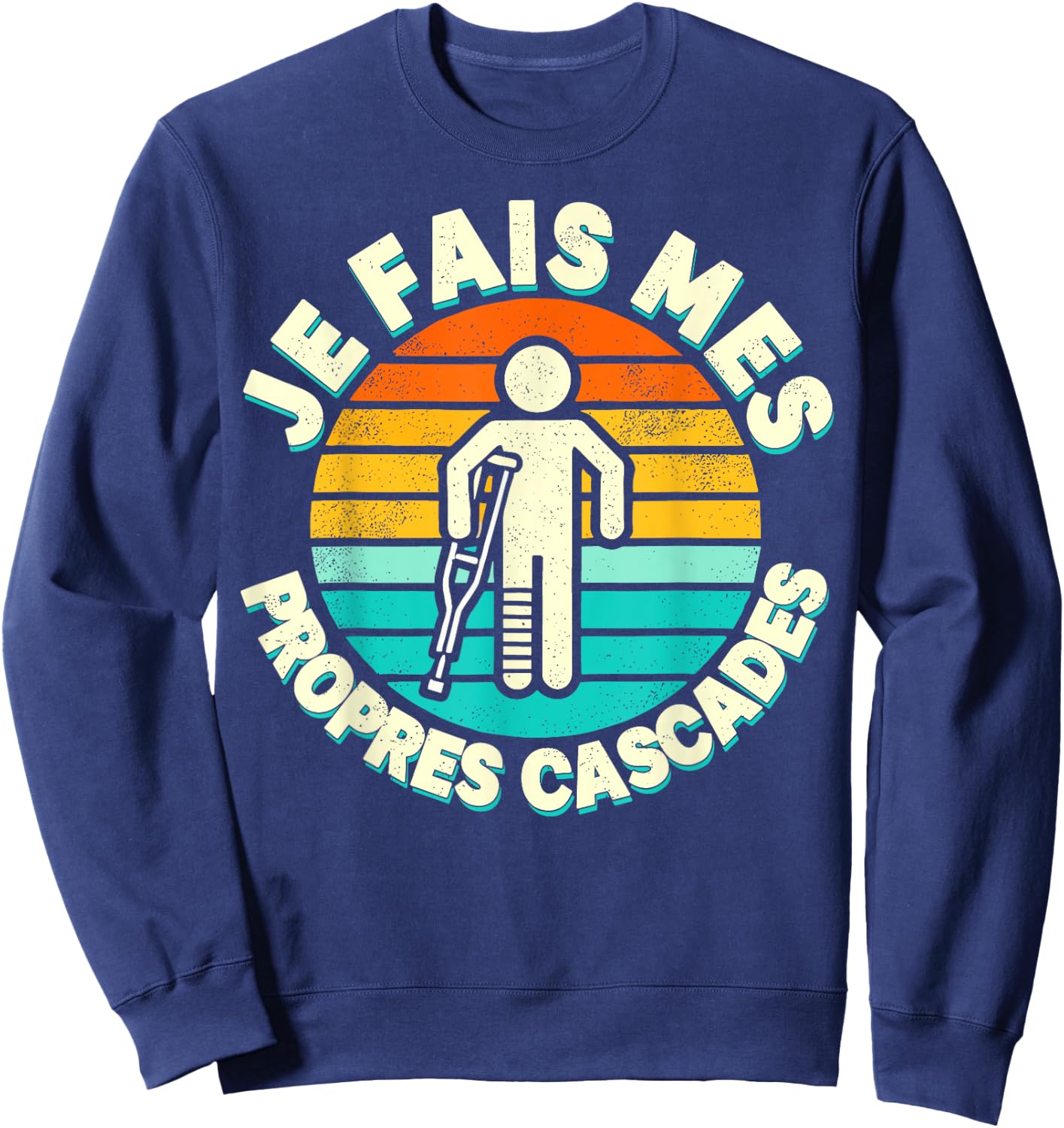 Je Fais Mes Opres Waterfalls Gift Get Well Well , Black, S Sweatshirt - Sweatshirt | Navy