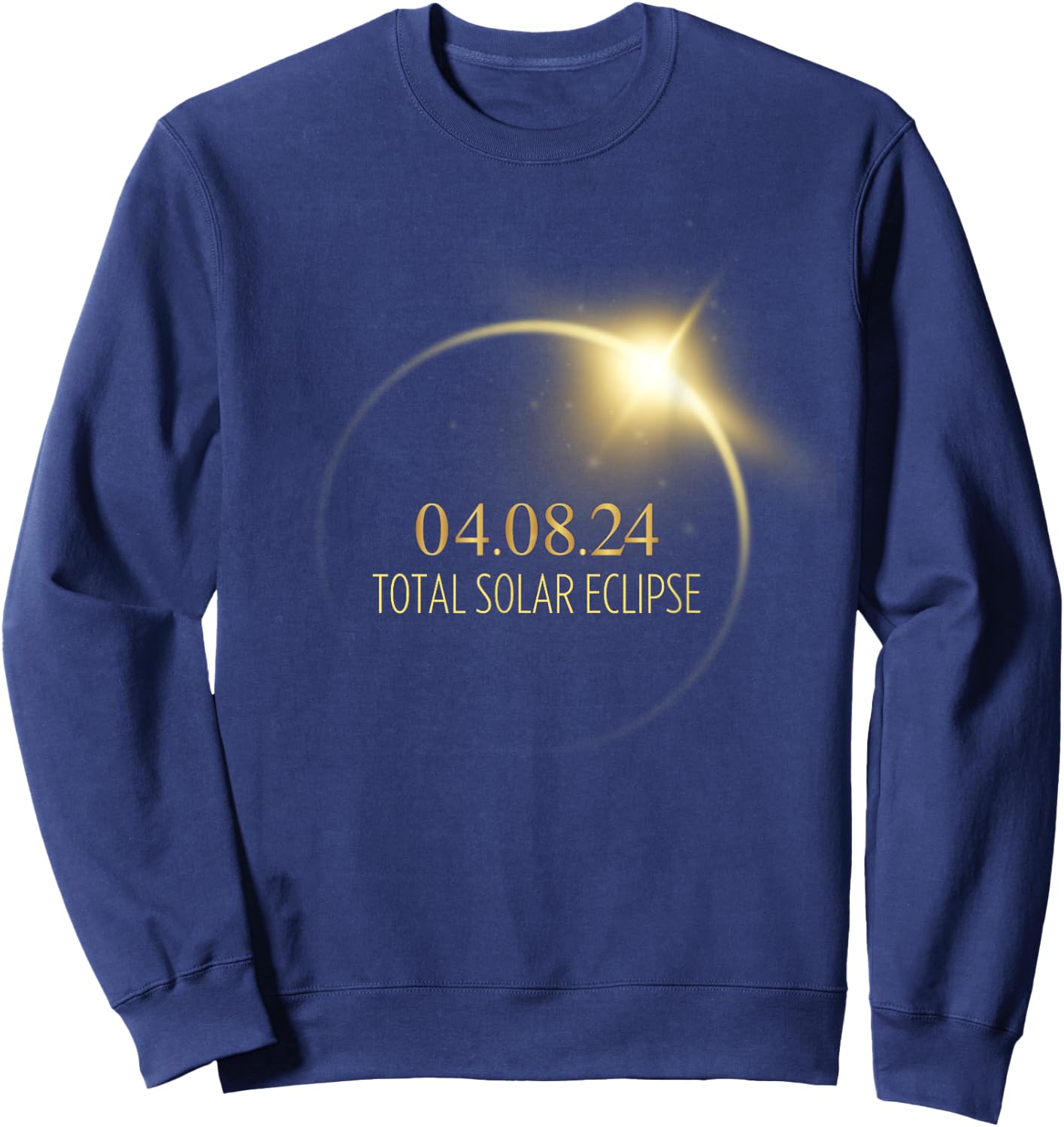 America Totality Solar Eclipse 2024 4.08.24 Accessories Sweatshirt - Sweatshirt | Navy