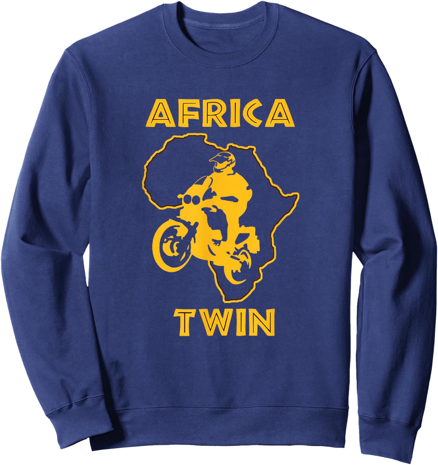 AFRICA TWIN Shirt. Motorcycle touring trail riding Sweatshirt - Sweatshirt | Navy