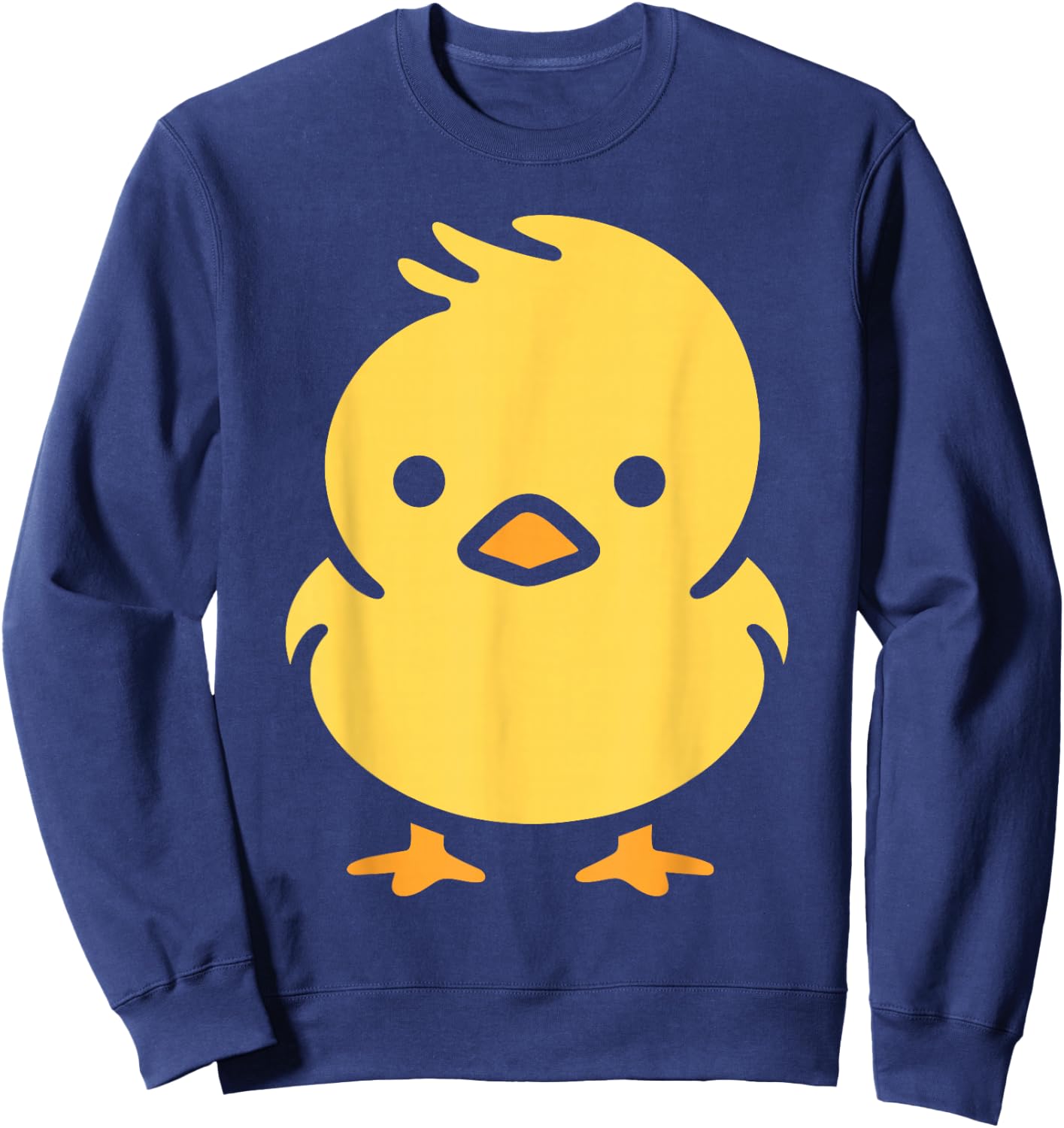 Humorküken lieben einfache, minimalistische kleine Küken Sweatshirt - Sweatshirt | Navy
