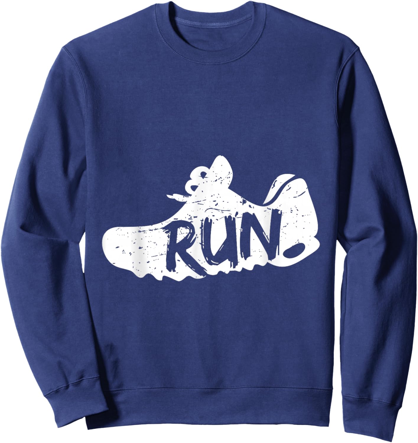 Sports Shoes Running Runner Gift Fun Sweatshirt - Sweatshirt | Navy