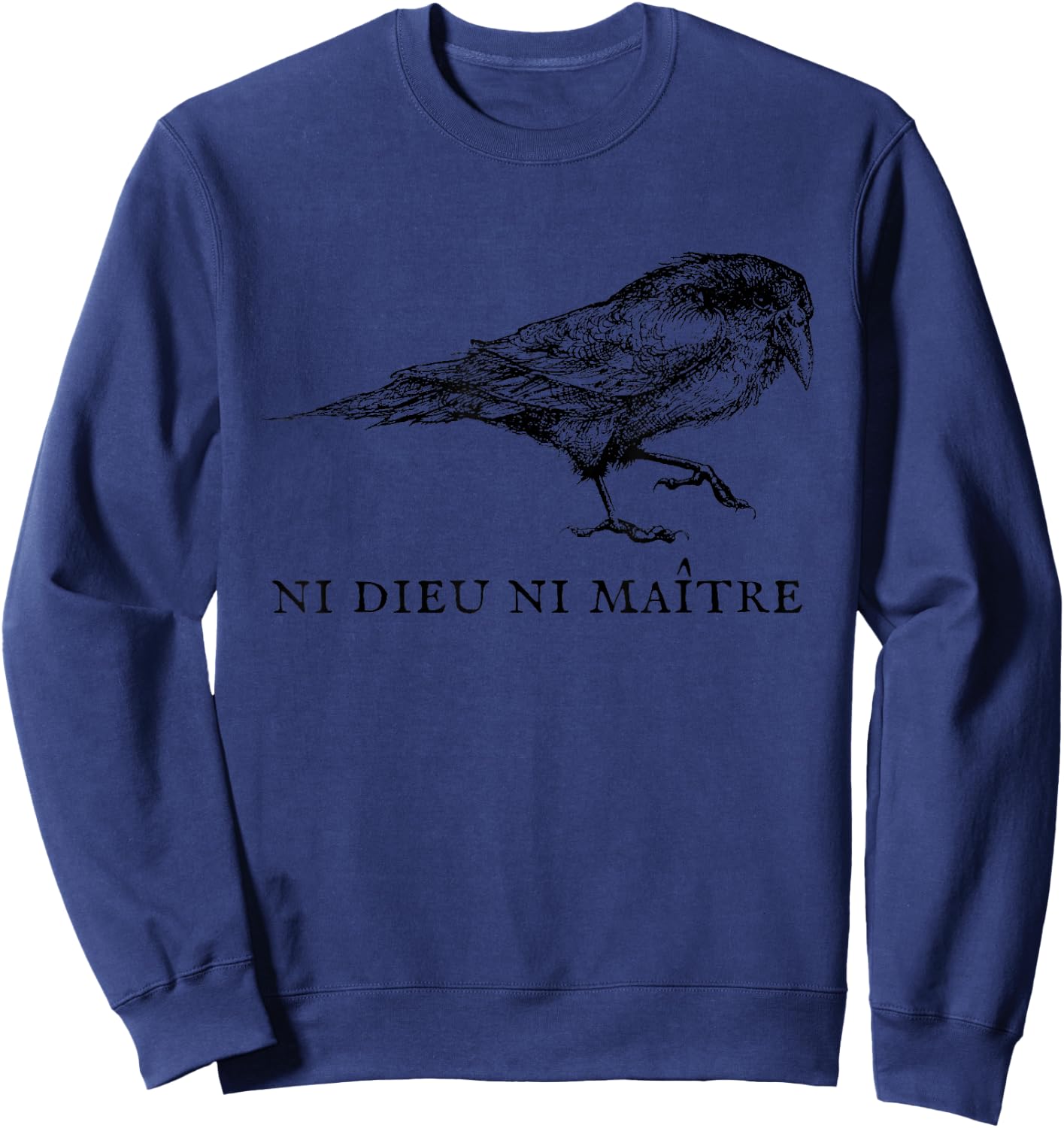 Neither God nor Master | No Gods No Masters , grey Sweatshirt - Sweatshirt | Navy