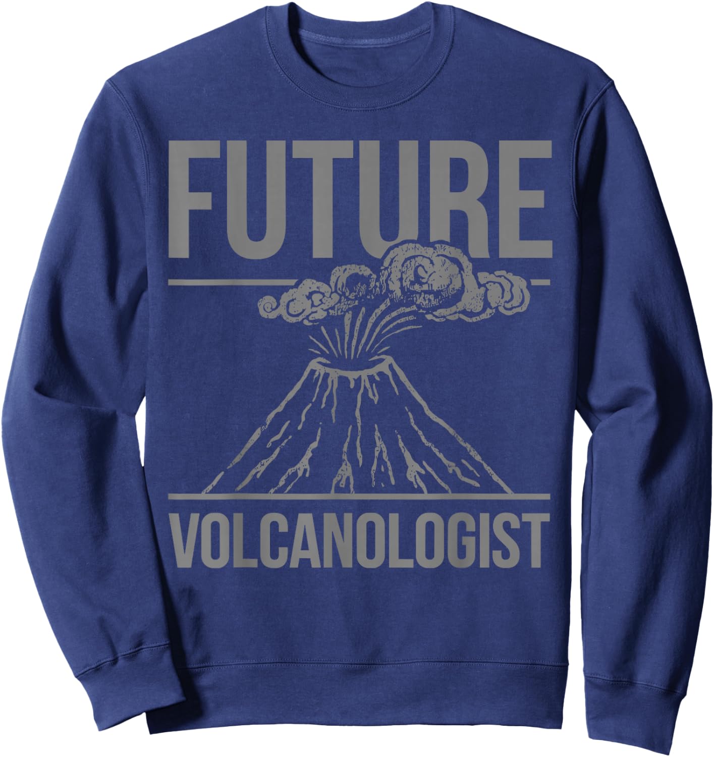 Volcano Art for Kids Boys Girls Volcano Lover Volcanologist Sweatshirt - Sweatshirt | Navy