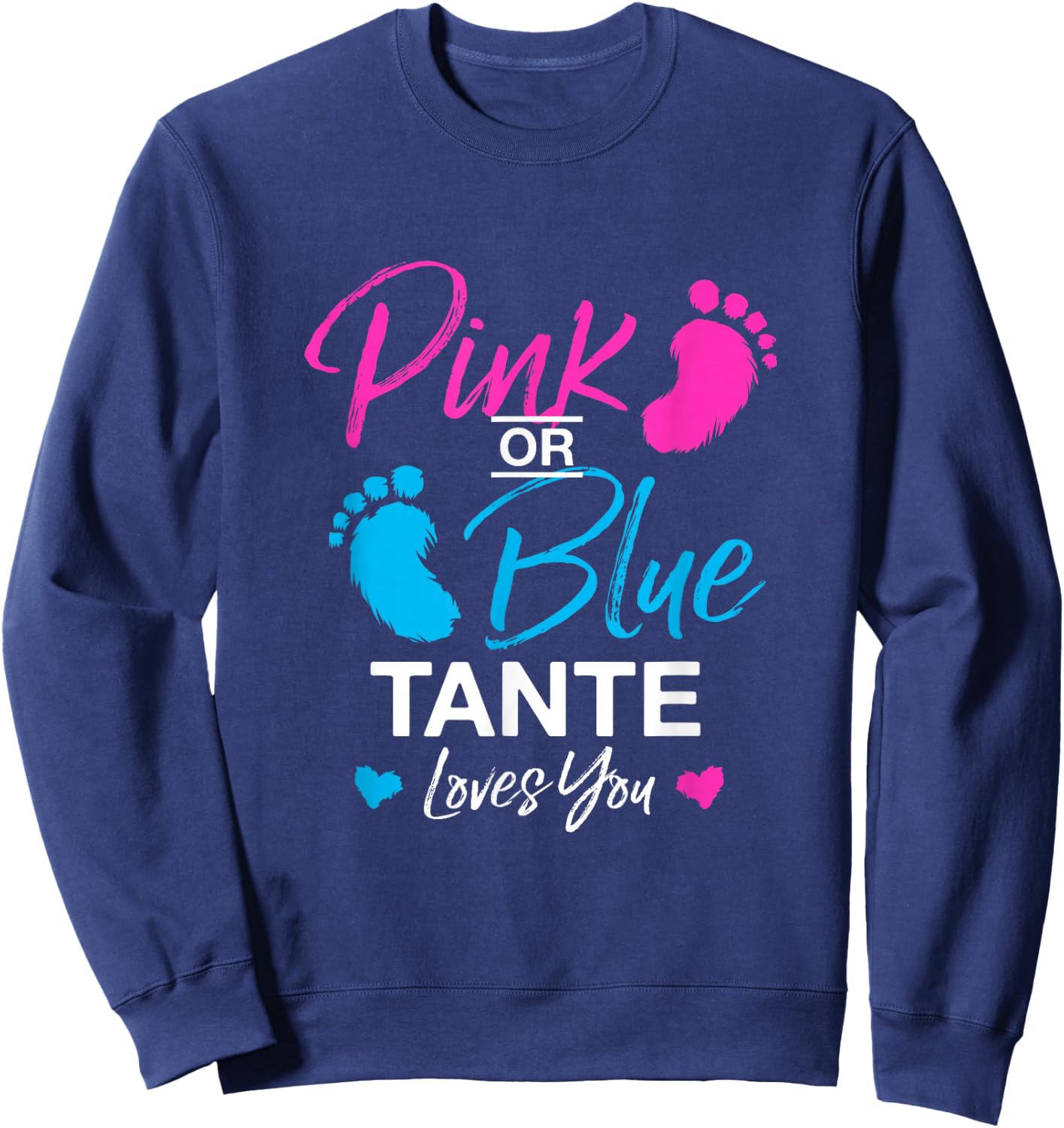 Gender Reveal Tante Babyparty Great-Tante Sweatshirt - Sweatshirt | Navy