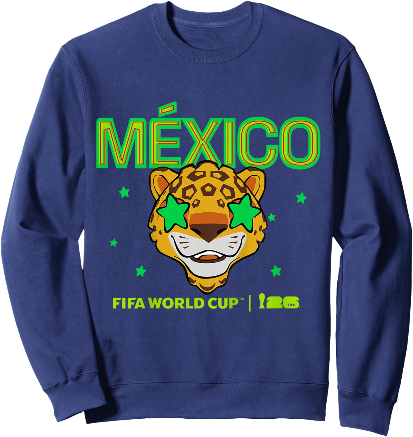 Kids FIFA World CUP26 Mexico Mascot Stars Sweatshirt - Sweatshirt | Navy