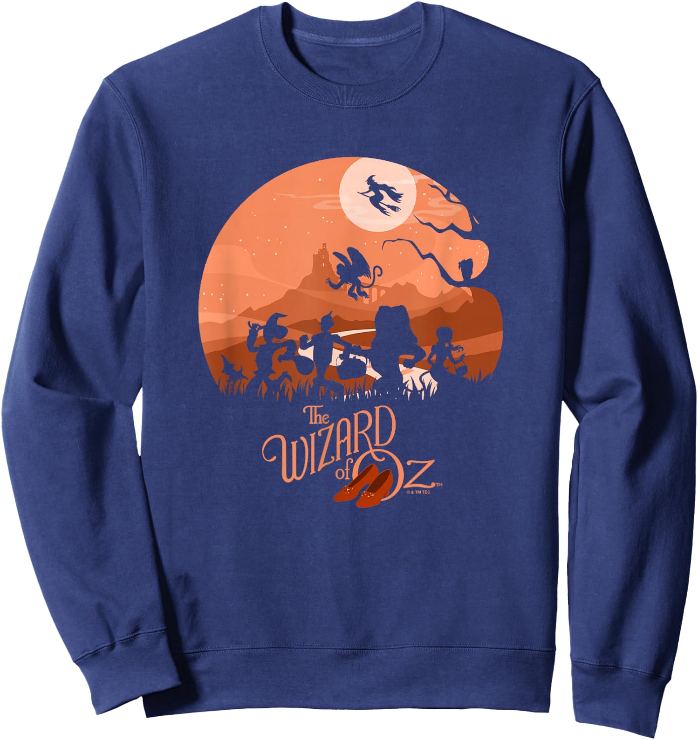 The Wizard Of Oz Halloween Main Cast Walking Silhouettes Sweatshirt - Sweatshirt | Navy
