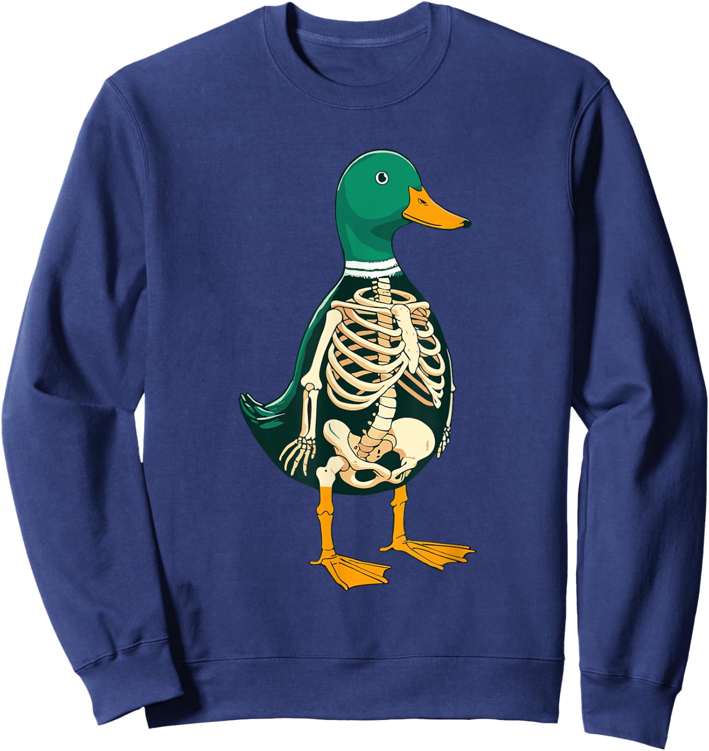 X-ray Duck Body Anatomy Radiography Radiologist Skeleton Sweatshirt - Sweatshirt | Navy