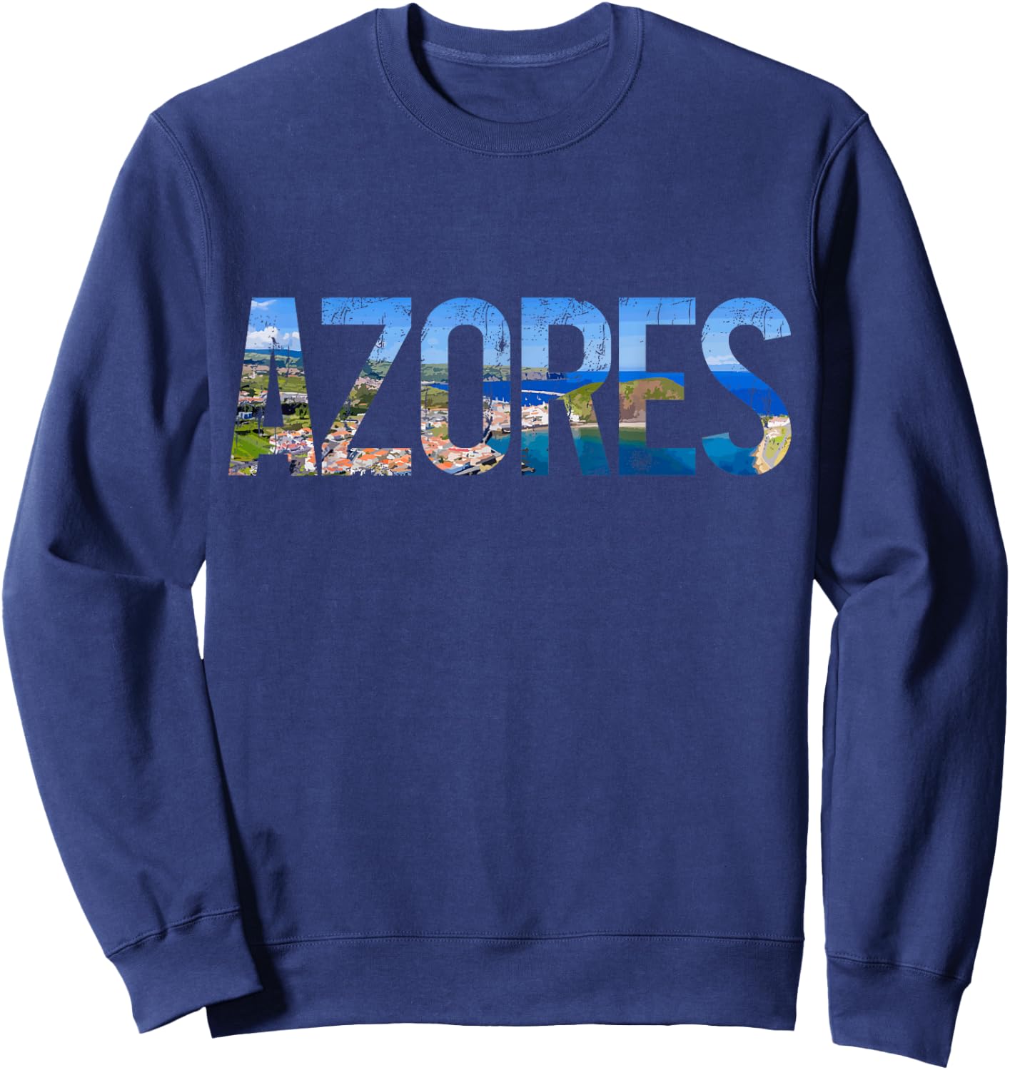 Faial Azores Vintage Souvenir Sweatshirt - Sweatshirt | Navy
